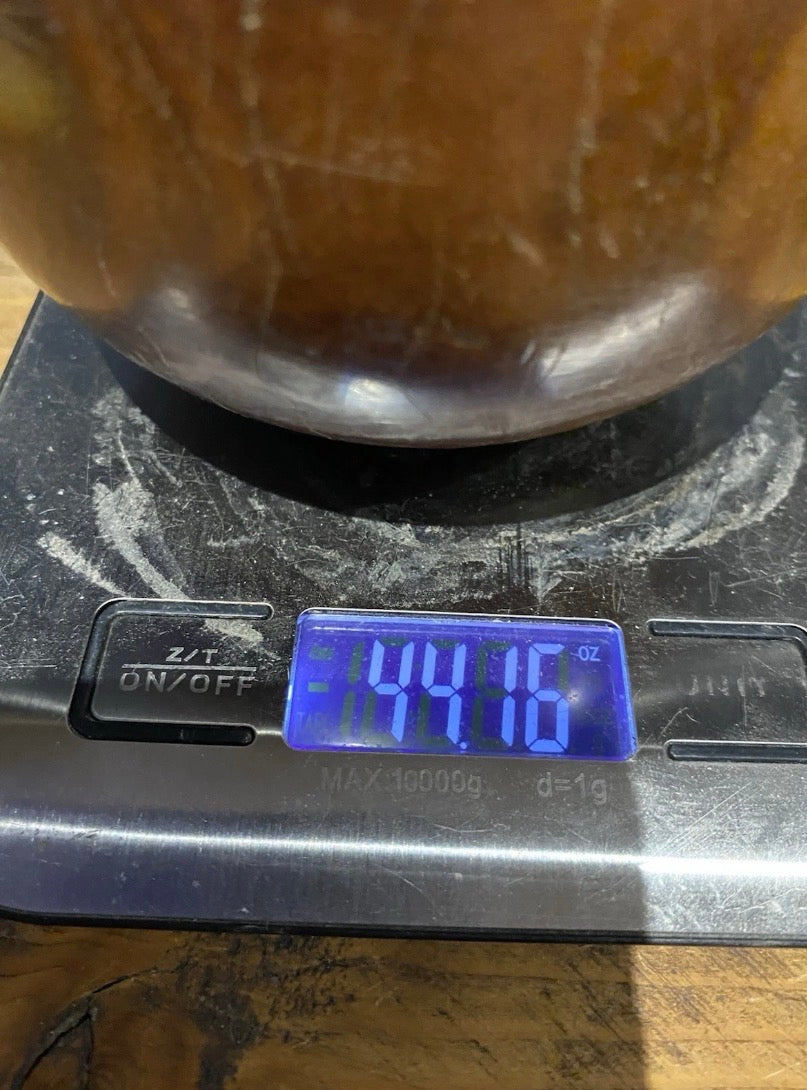 Pair Of Vintage Lawn Bowls Plus Bag , No3 Bias, 4 7/8.