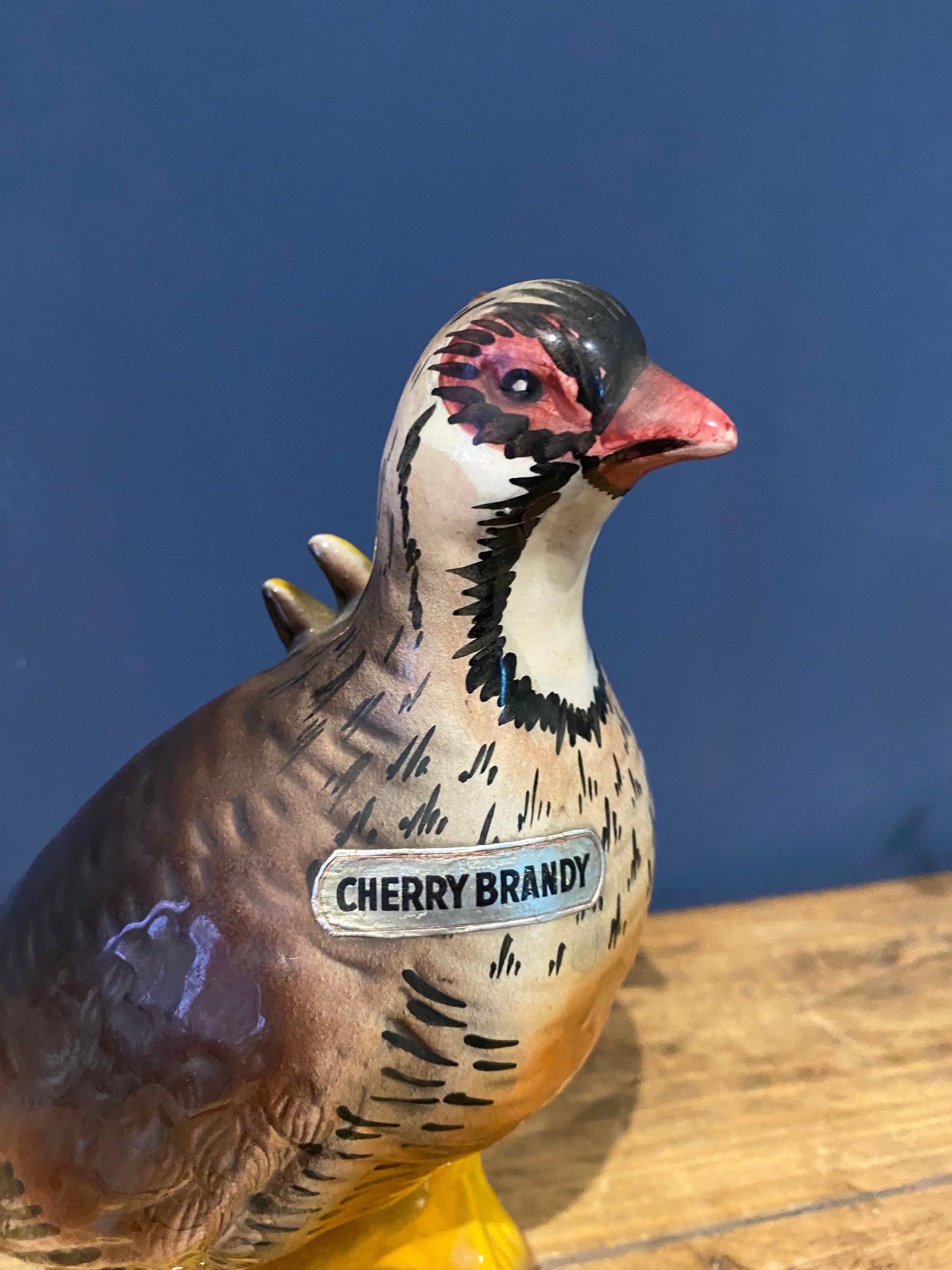 Vintage 70’s Garnier cherry brandy ceramic decanter