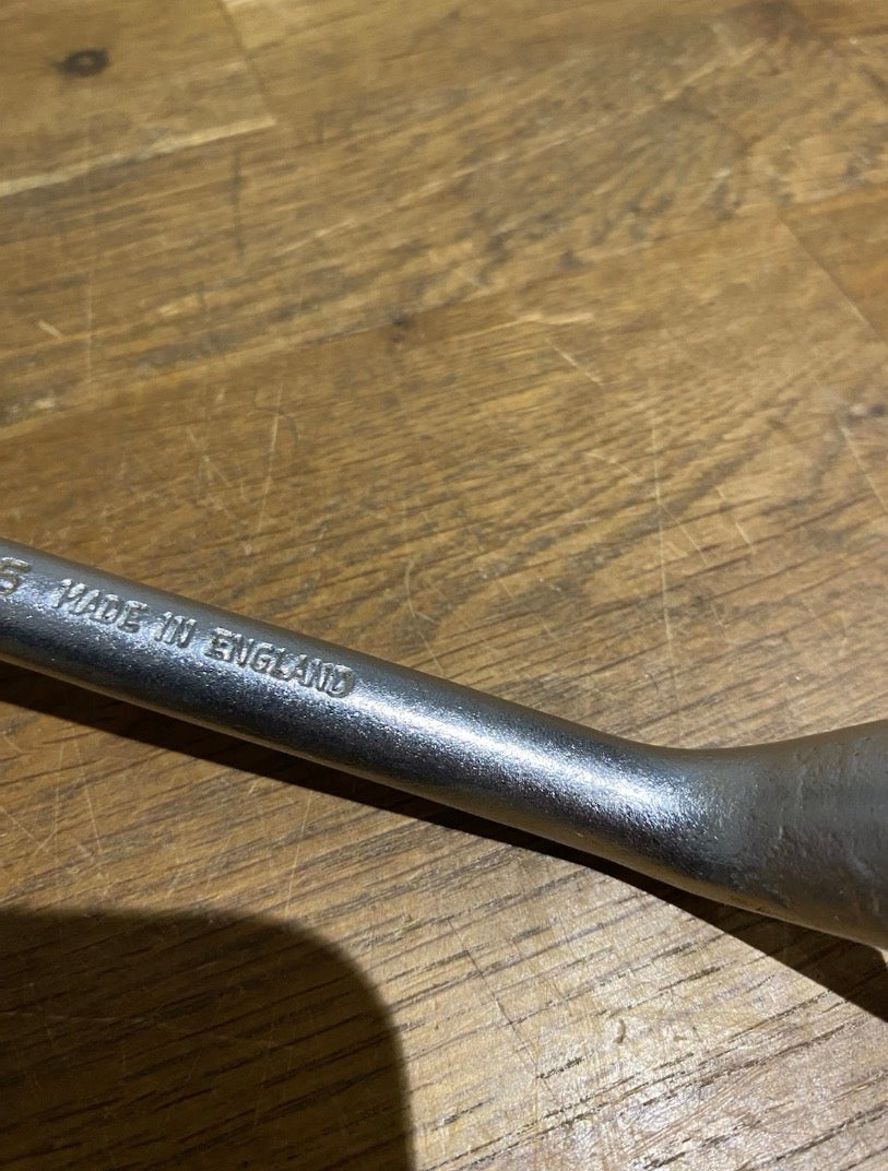 Vintage King Dick Offset Ring Spanner Ddw205 , 3/8bs, 5/16W + 7/16BS , 3/8W