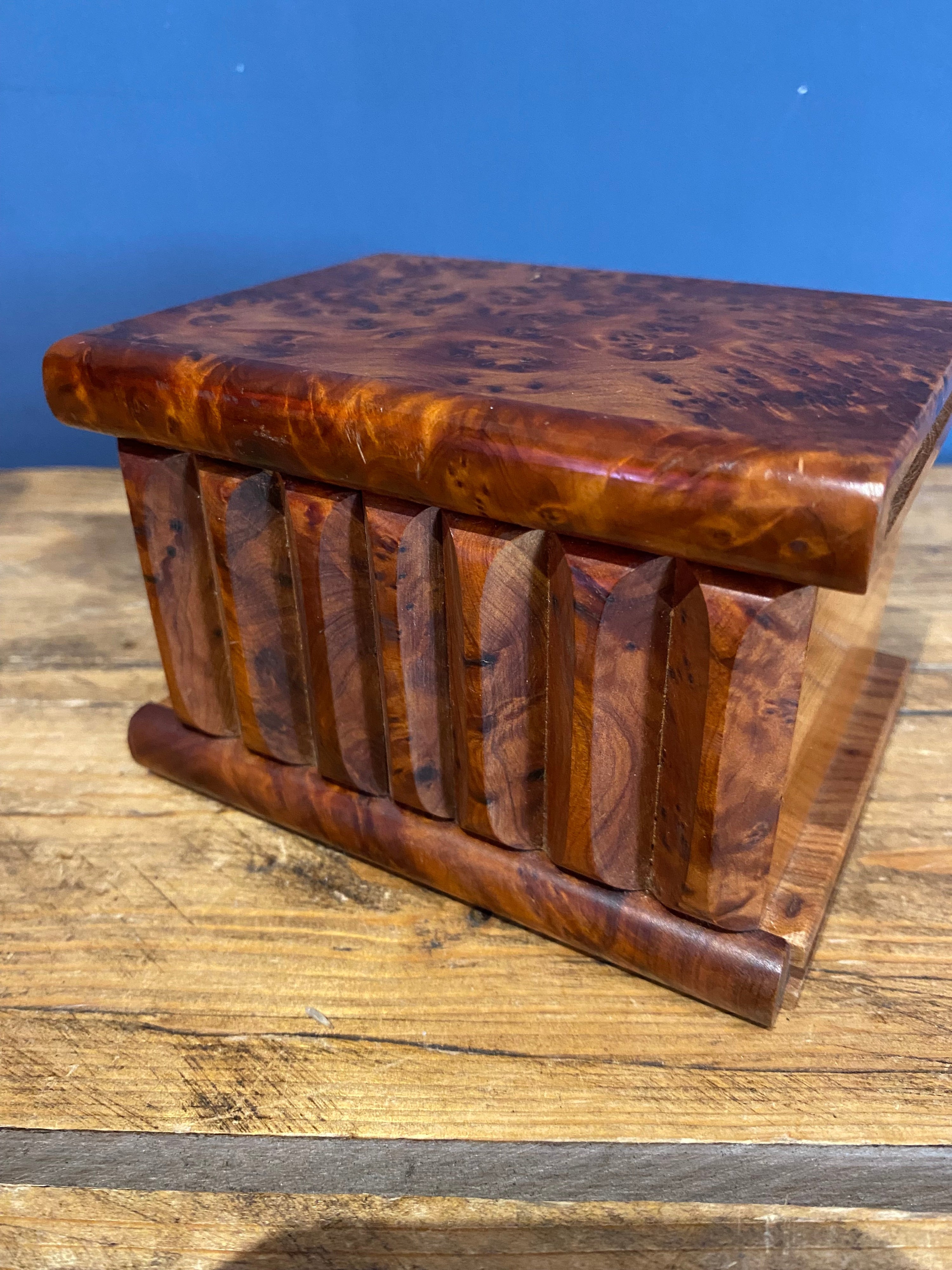 Decorative Small Wooden Box , Trinket Box , Jewellery Box