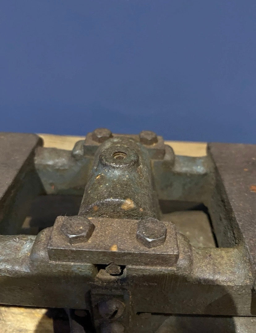 Vintage Possibly Military Cast Bench Balance Scales , KS1 Scales