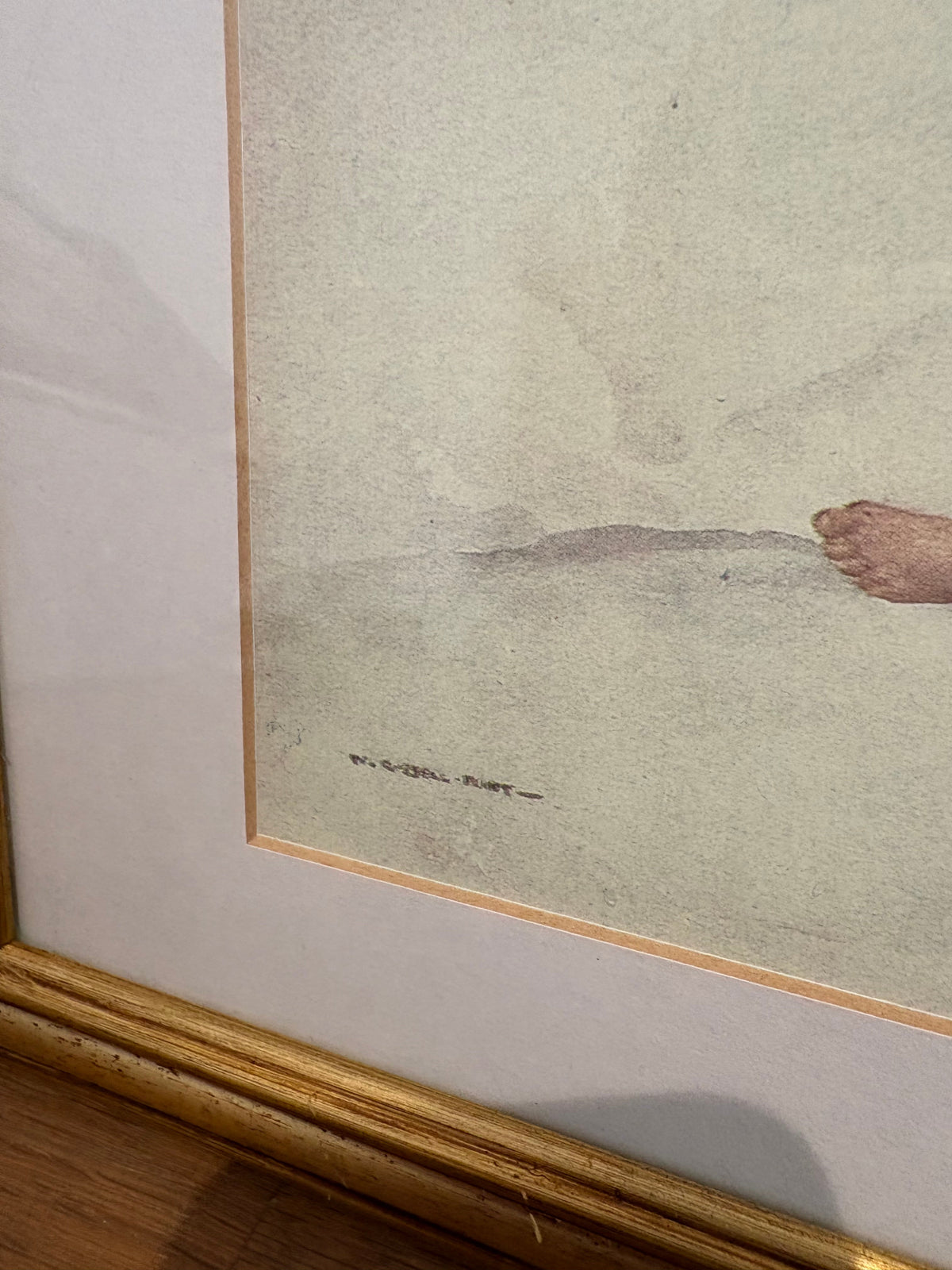William Russel Flint Framed Art Print Entitled ‘ The Blue Ribbon’ .