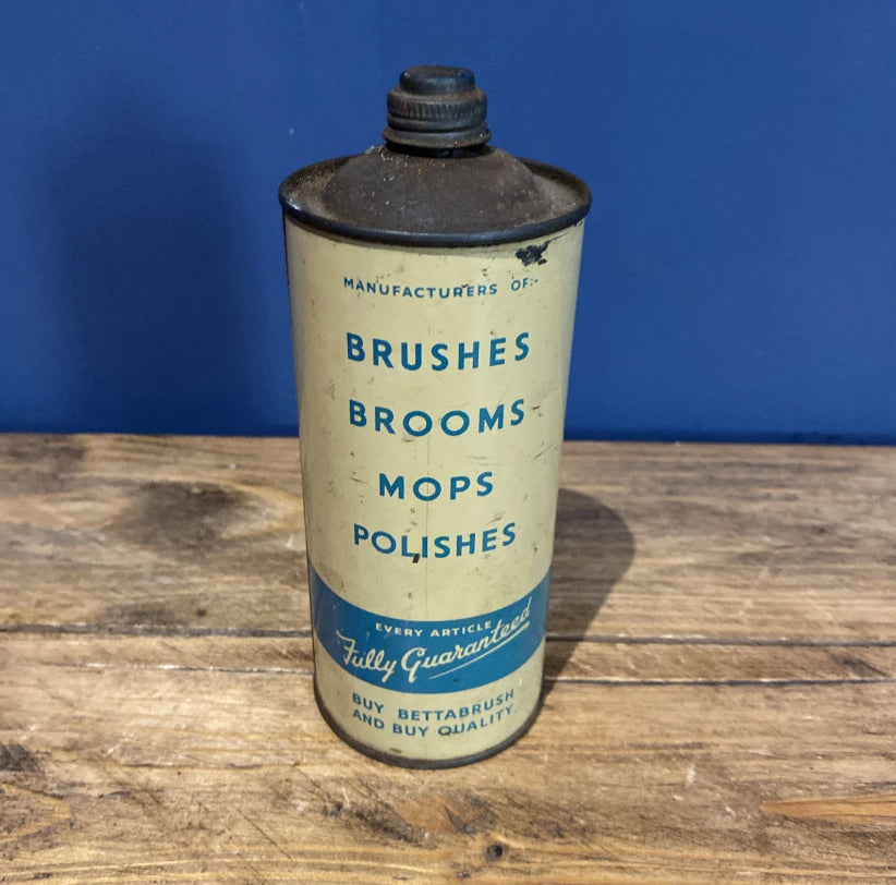 Vintage Bettabrushes Silicone Furniture Cream , Vintage Tin
