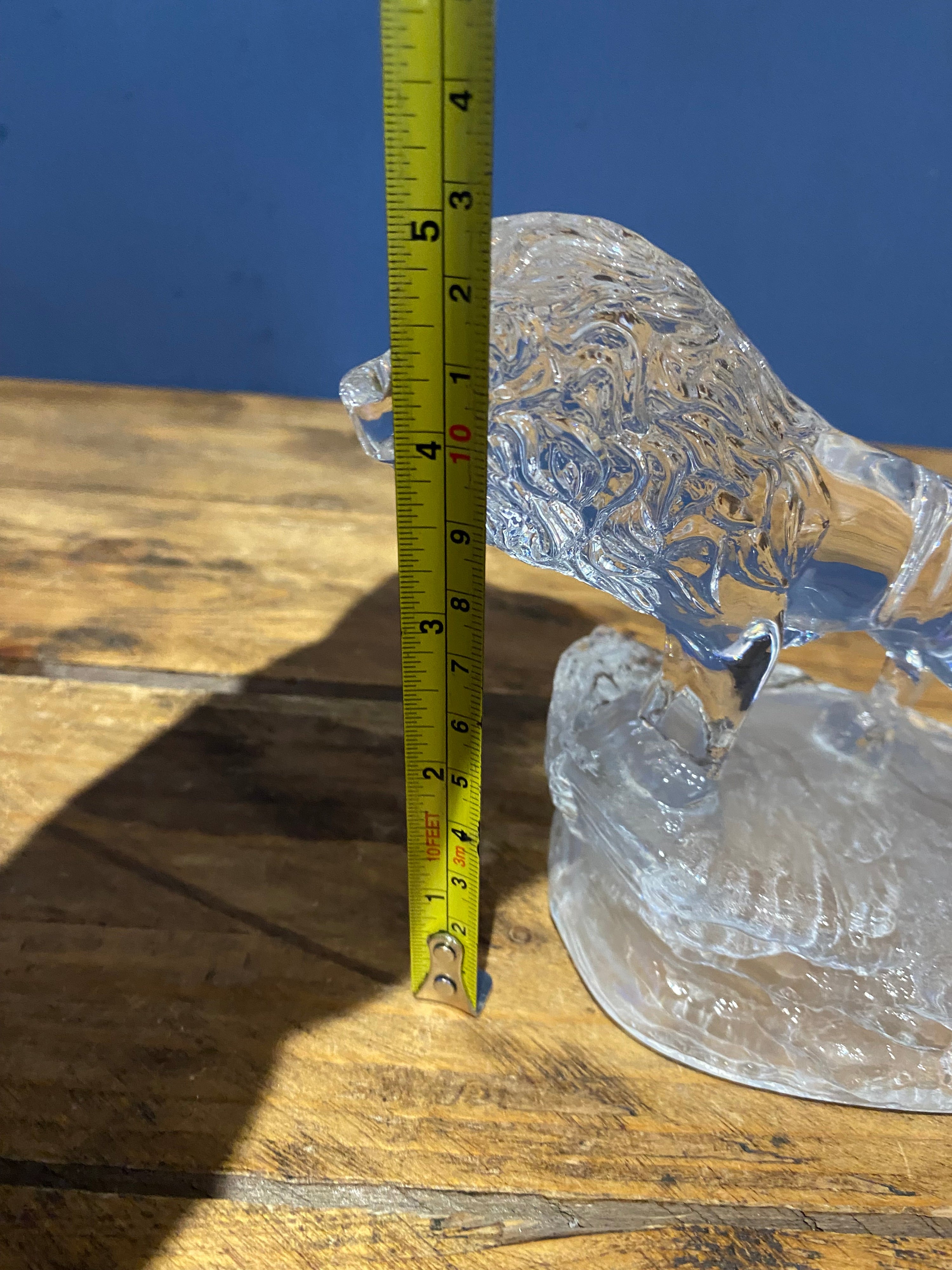 Decorative Lead Crystal Lion Ornament