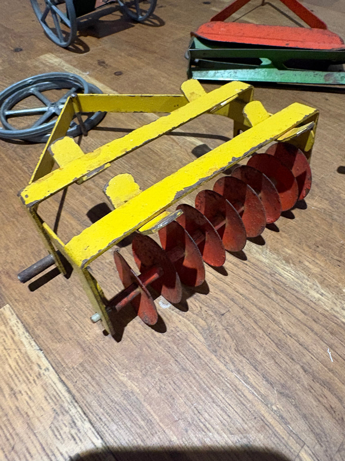 Vintage Mettoy Tin Plate Tractor And Trailer And Other Bits, Spares Or Repairs