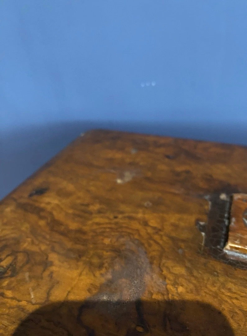 Antique Box / Writing Slope In Need Of Tlc , Secret Compartment.