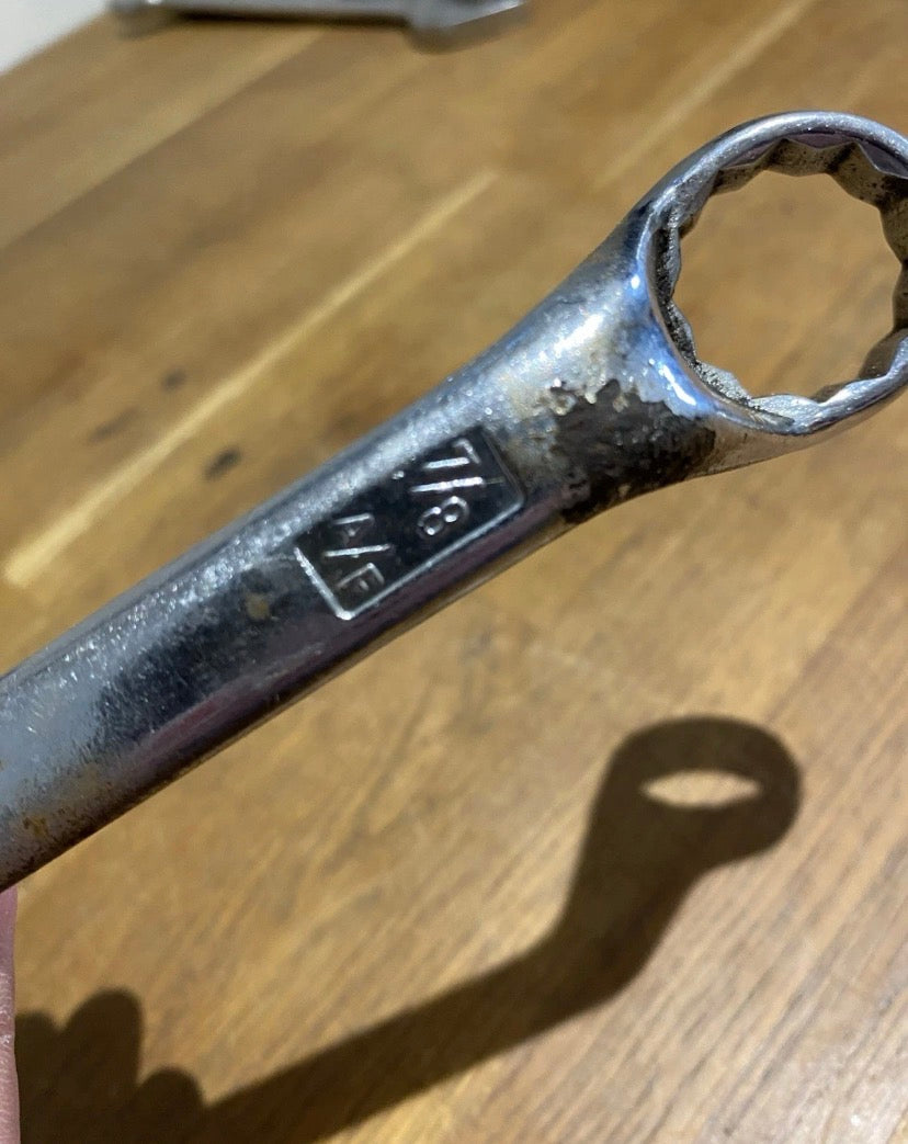 Vintage King Dick Ring Spanner. RSA226, 13/16 Af + 7/8 Af