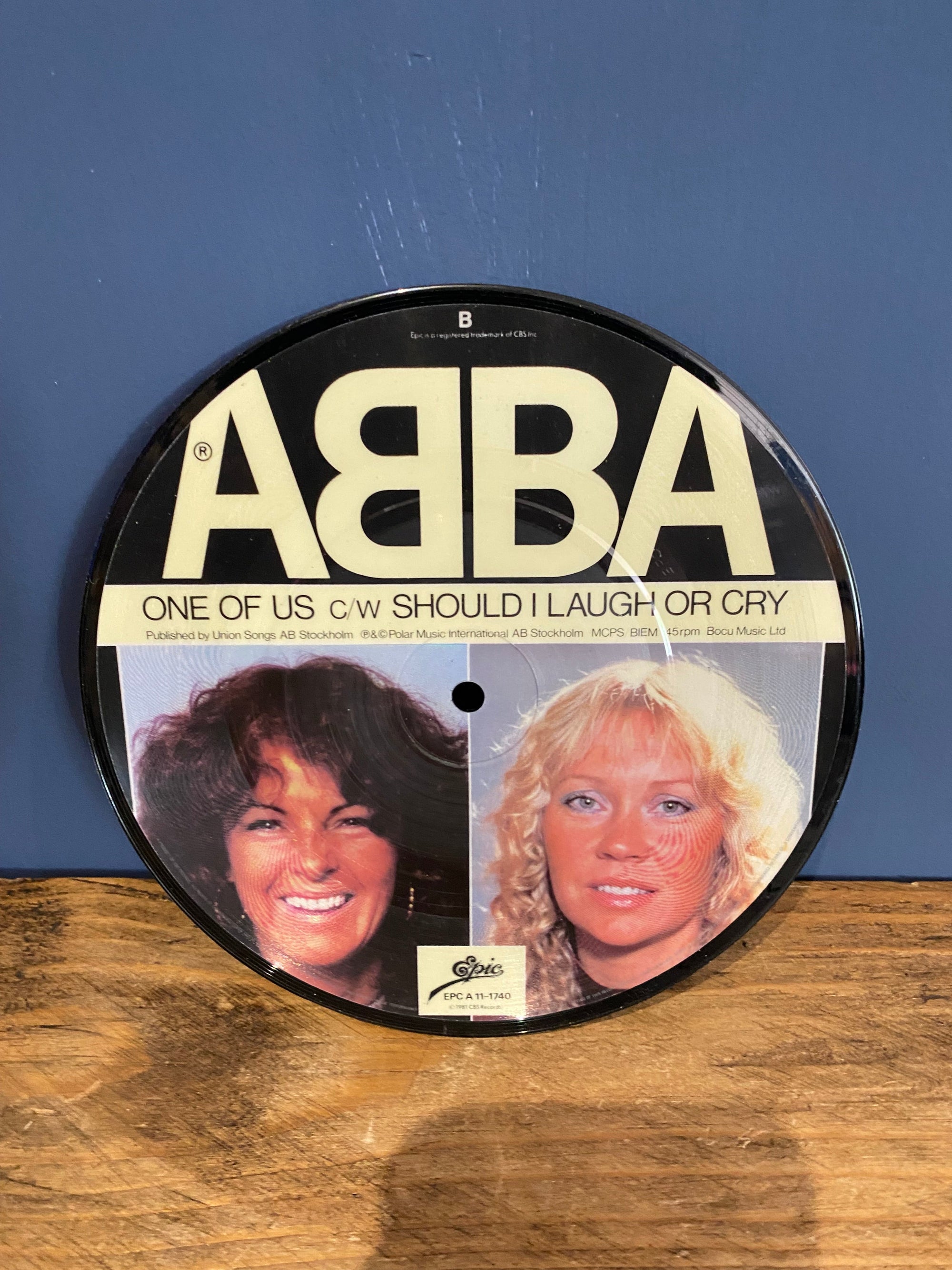 Abba , One of us , 7” picture disc