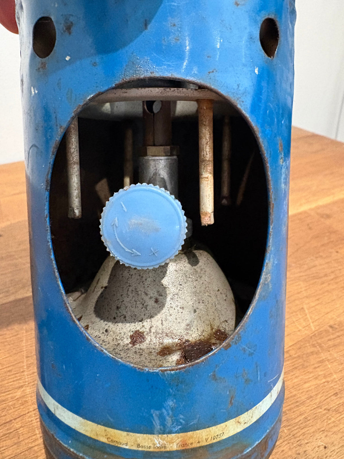 Vintage Rechaud Bleuet Camp Stove , Sold As Seen / Non Working/ Untested