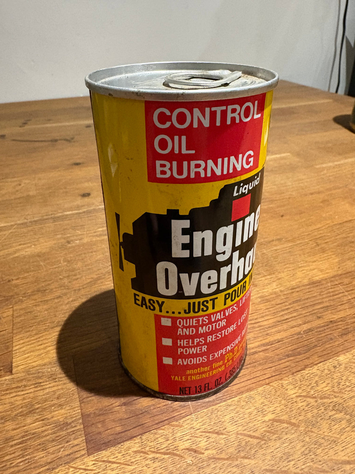 Vintage Liquid Engine Overhaul Can / Oil Can . Ph.d Product , Yale Engineering