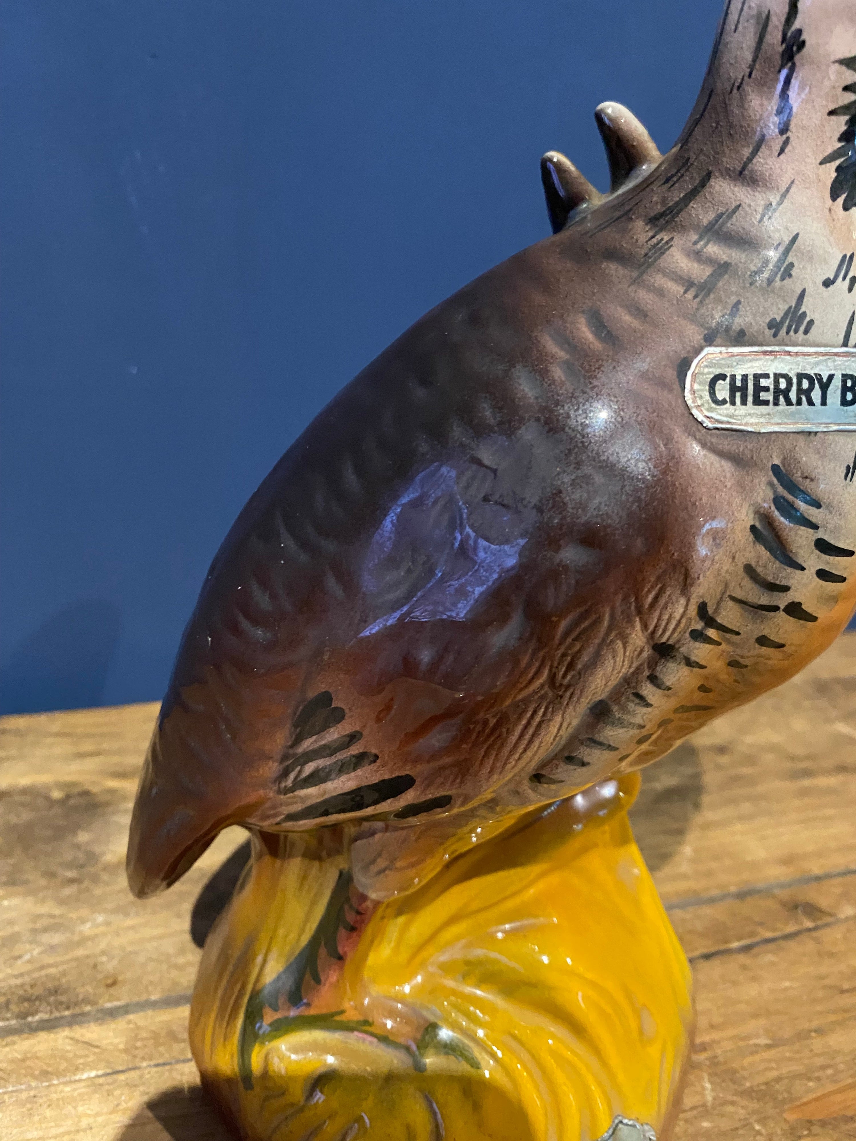 Vintage 70’s Garnier cherry brandy ceramic decanter