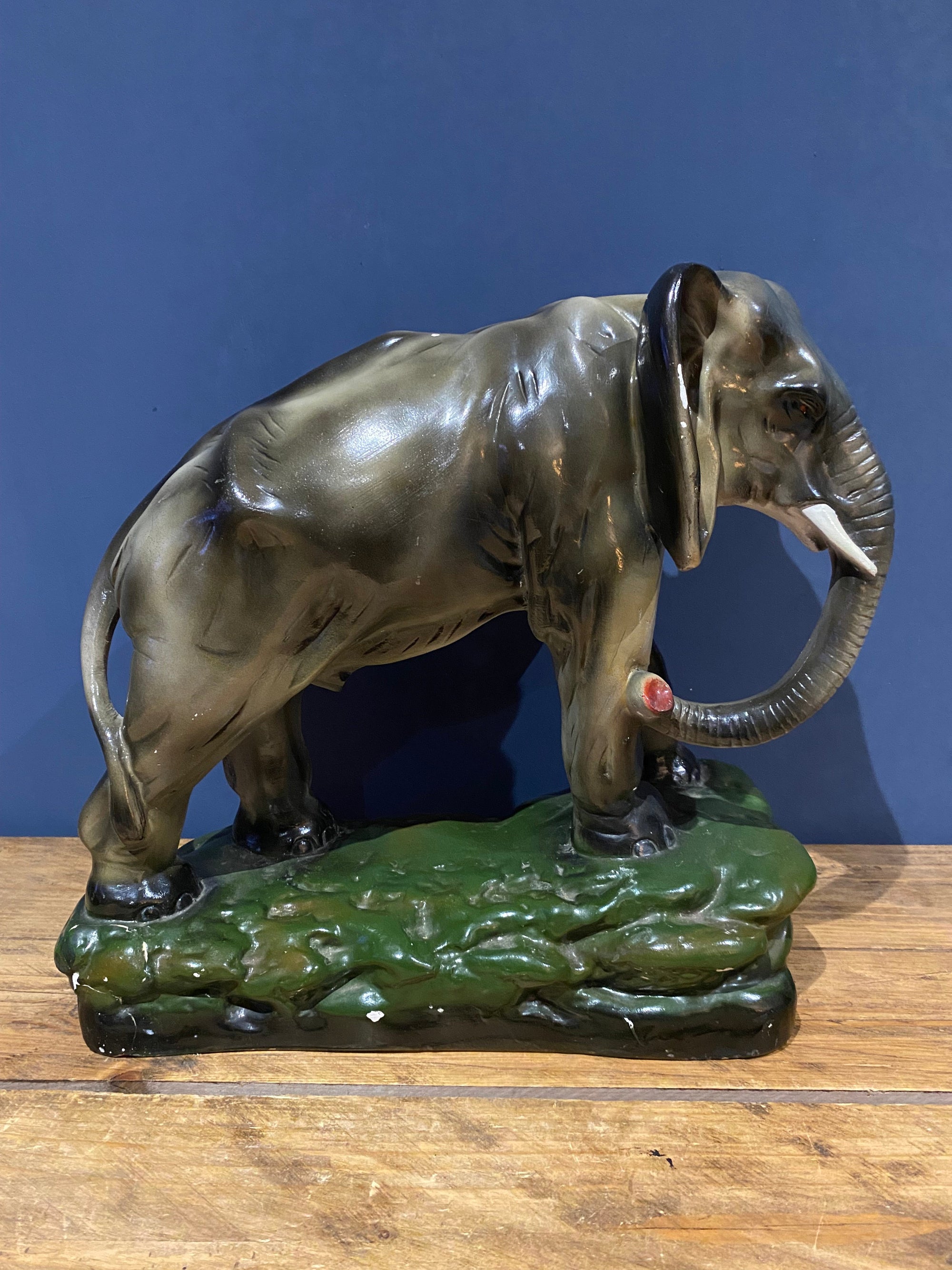 Large 1930’s pottery elephant