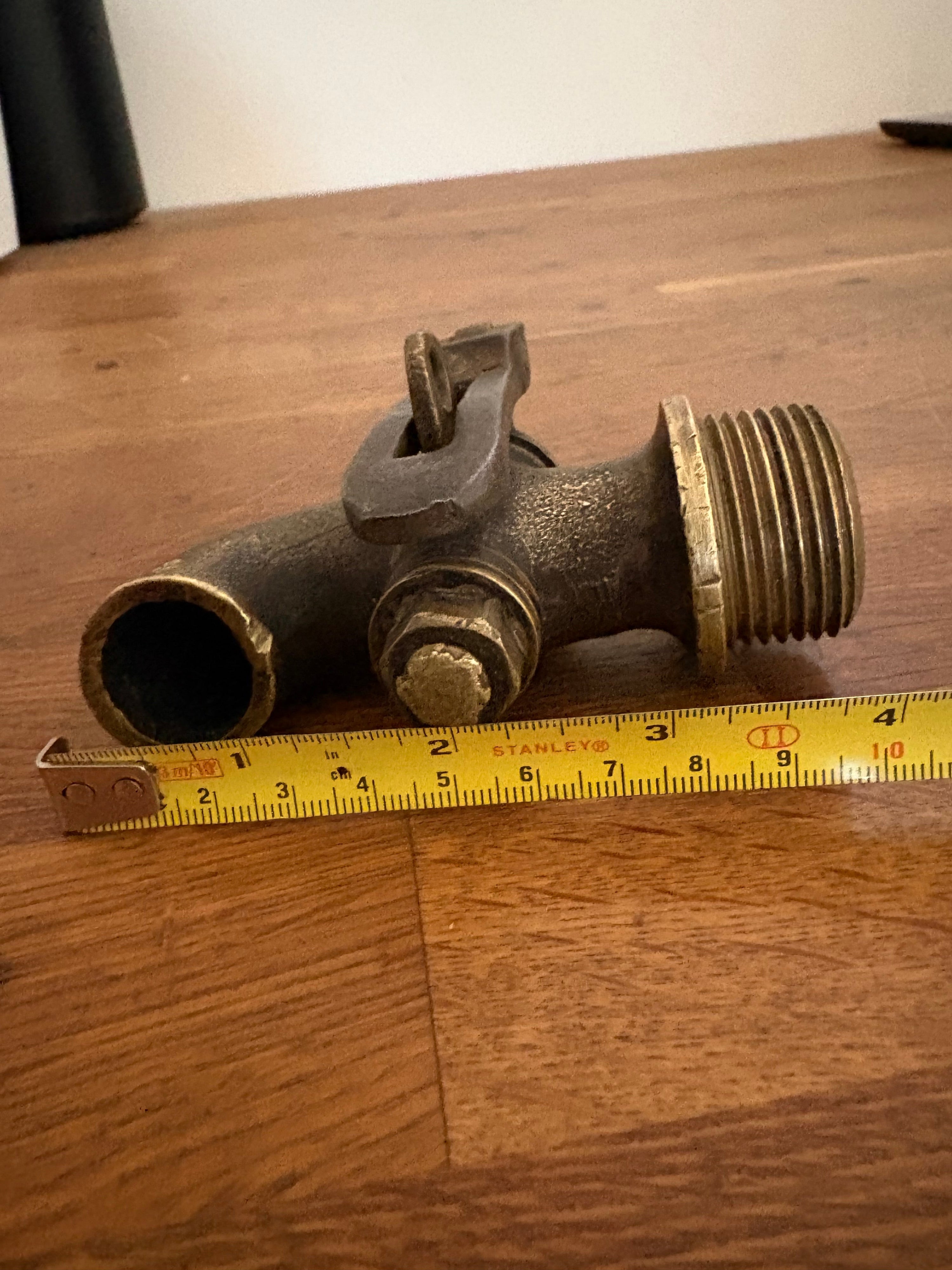 Vintage Brass Lockable Tap , Oil Tap, Barrel Tap