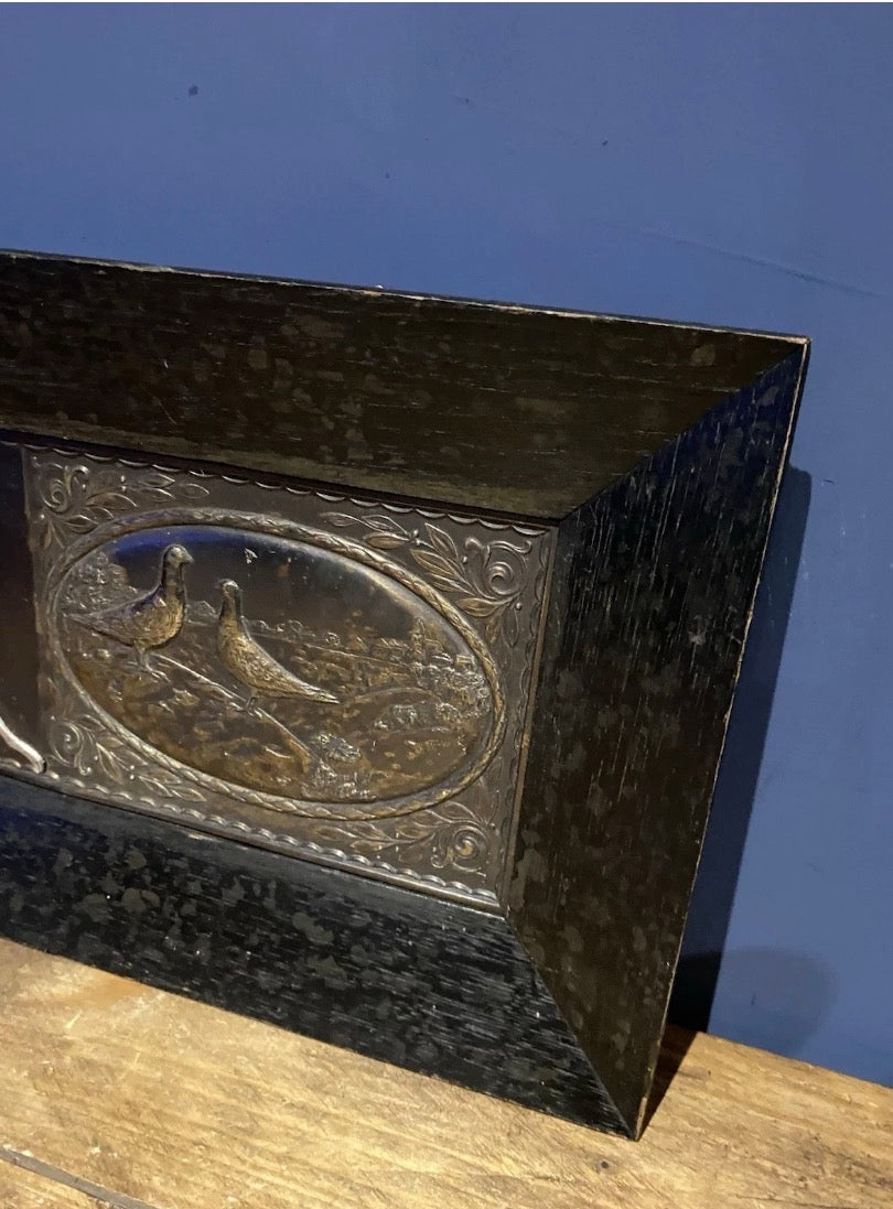 Vintage 1957 German Racing Pigeon Award , Bronze Picture , Rare