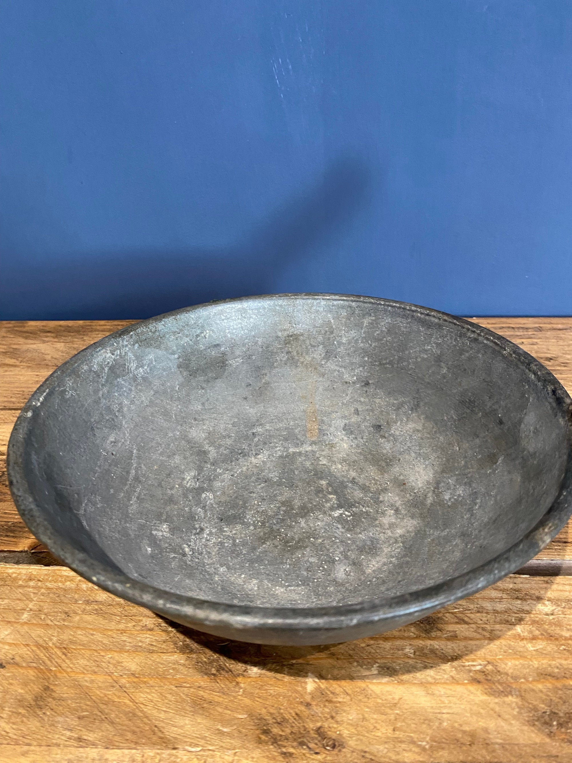 Antique Galvanised Grain Scoop