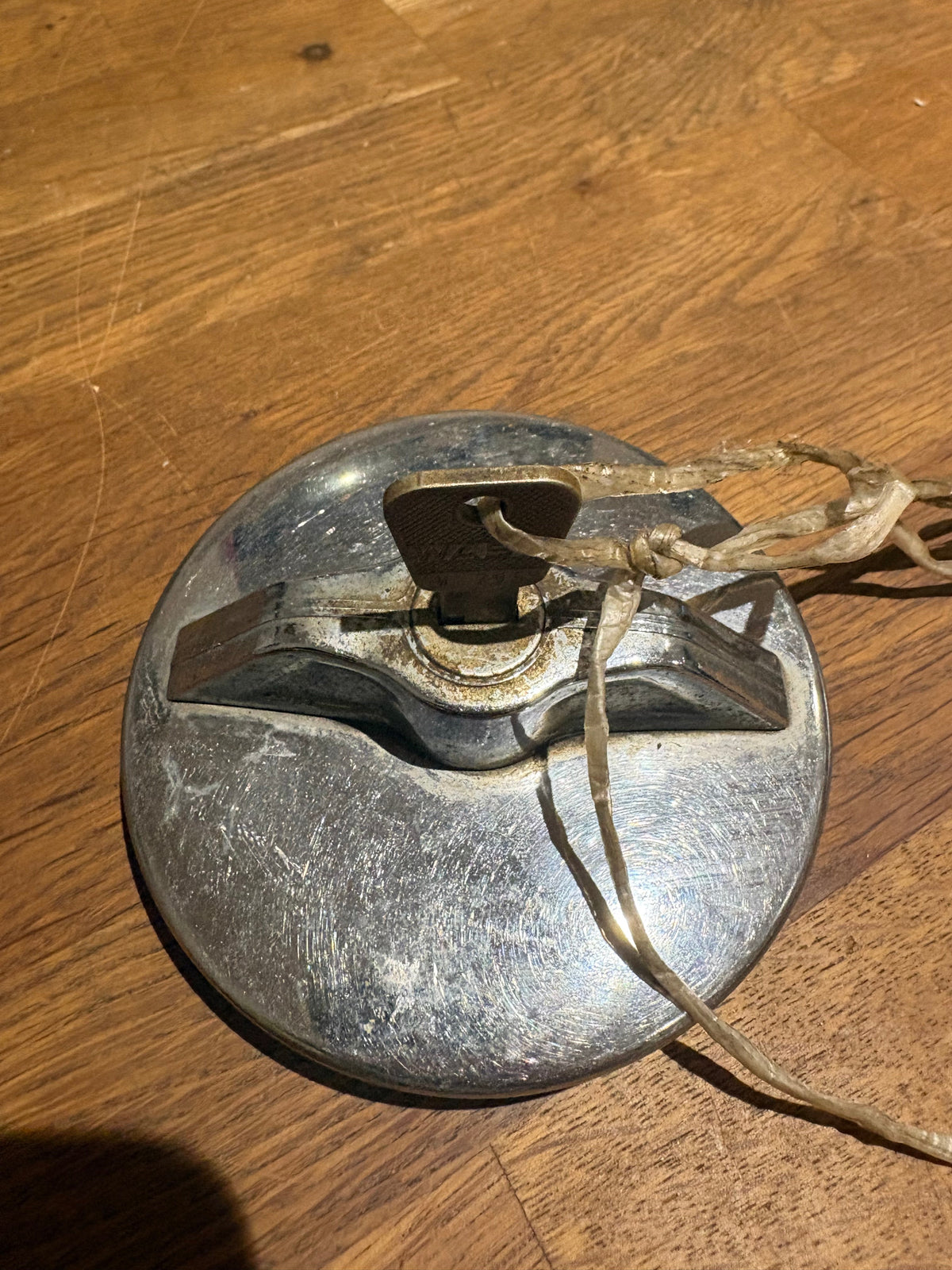 Vintage Chrome Car Petrol Cap .