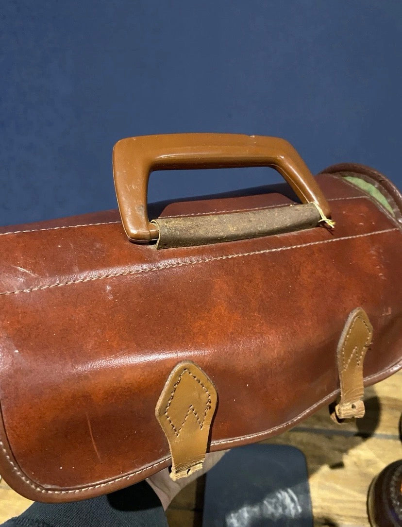 Pair Of Vintage Jaques Lawn Bowls Plus Bag , No3 Bias, 4 3/4”, 1503