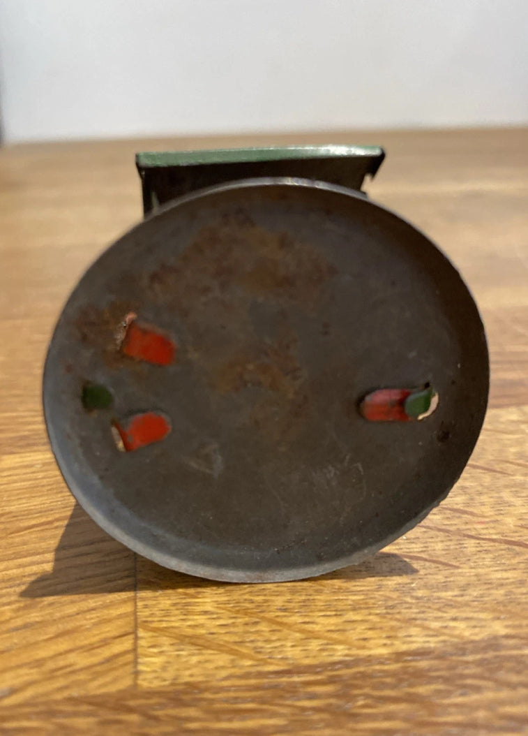 Vintage Tin Plate Toy Well , Wishing Well , Garden Well