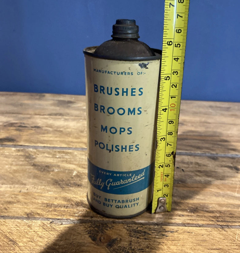 Vintage Bettabrushes Silicone Furniture Cream , Vintage Tin