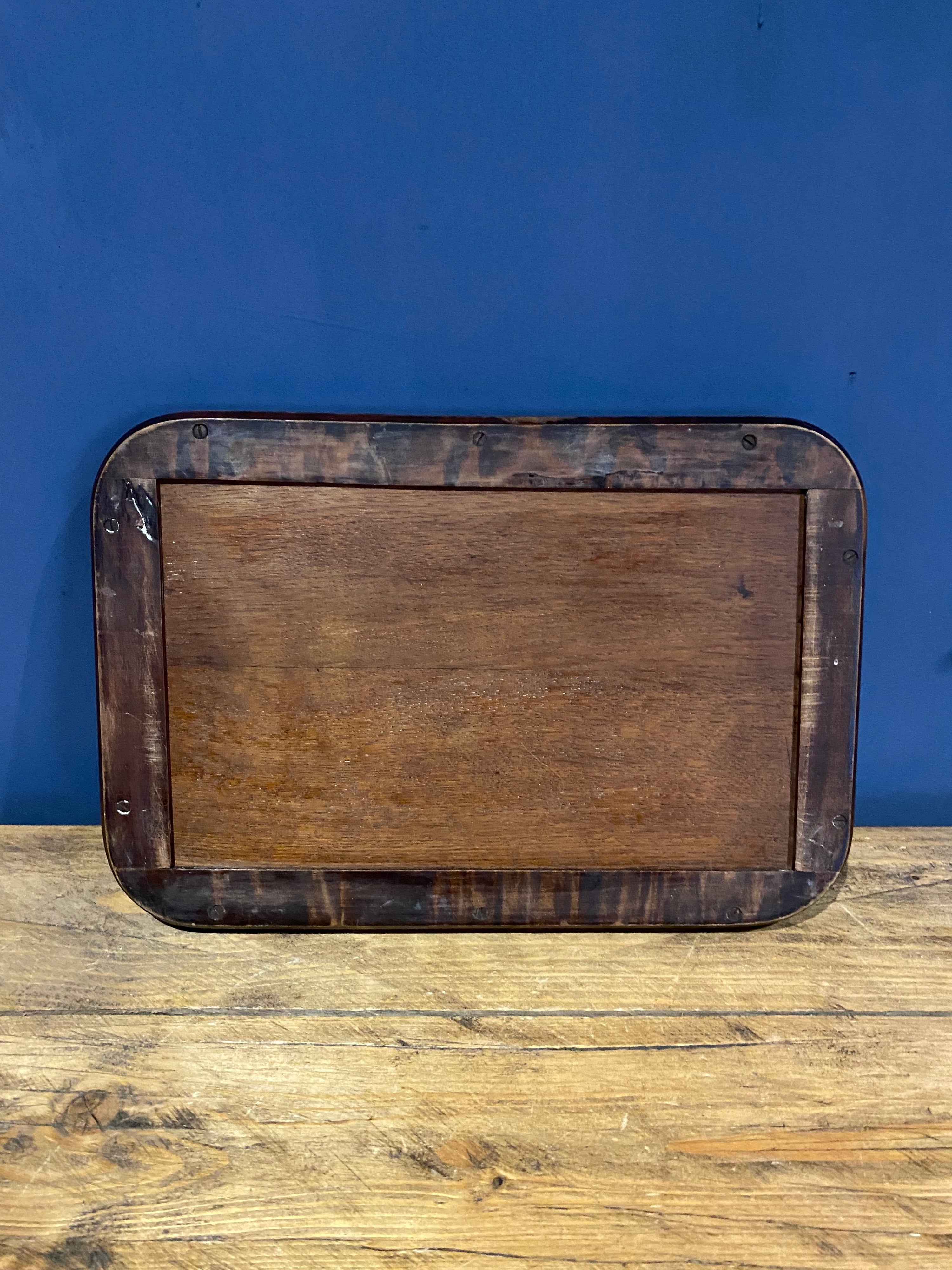 Beautiful Small Edwardian Sandwich/ Breakfast Tray . Wooden Tray, Tea Tray