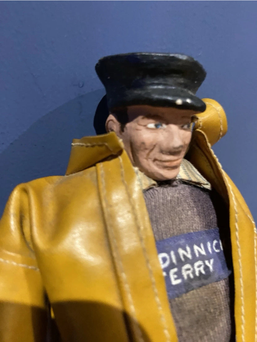 Vintage Bodinnick Ferry Handmade Figure Of A Ferryman. Unusual Collectable