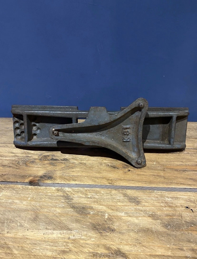 Vintage Possibly Military Cast Bench Balance Scales , KS1 Scales