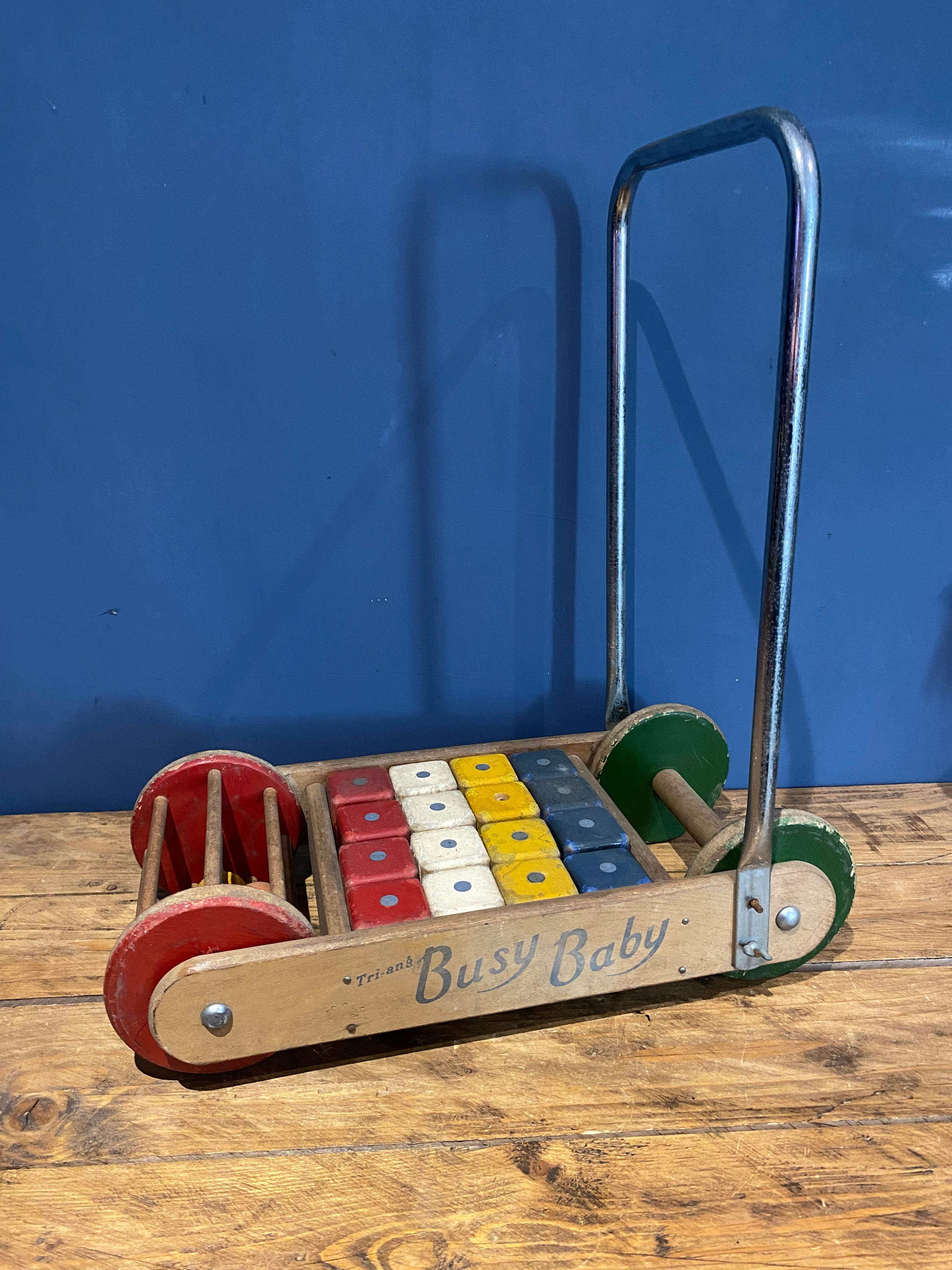 Vintage Tri-ang Busy Baby , Baby Walker, Rare Design.