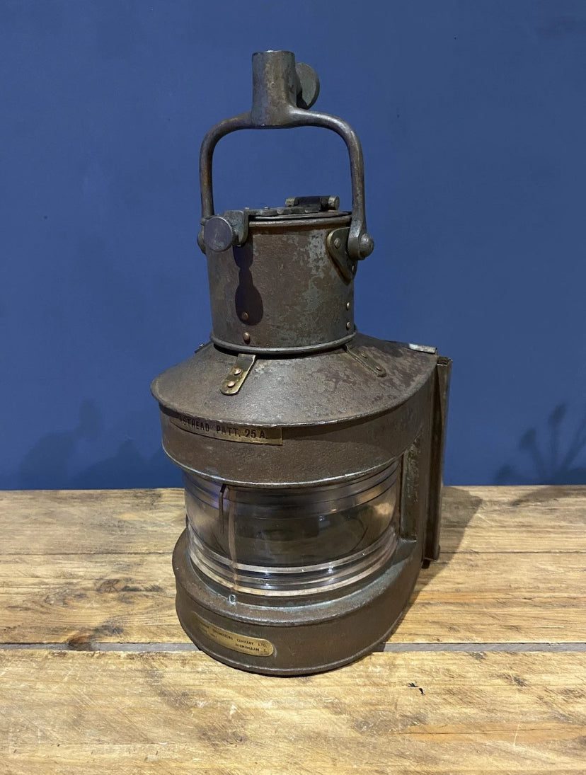 Antique/ Vintage Masthead Patt 25A, Birmingham Engineering Company Lamp