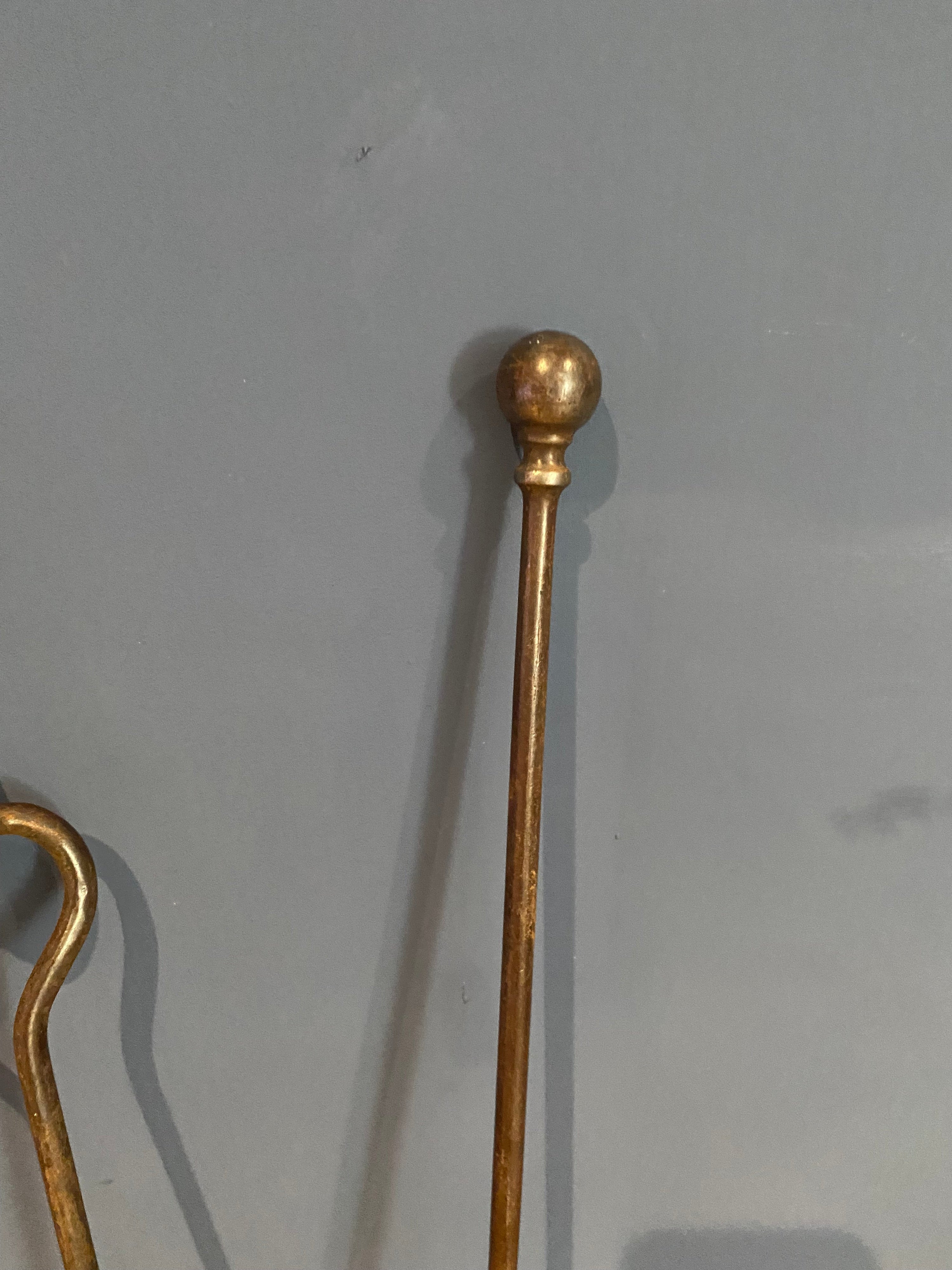Antique Fireside Tongs And Shovel/scoop