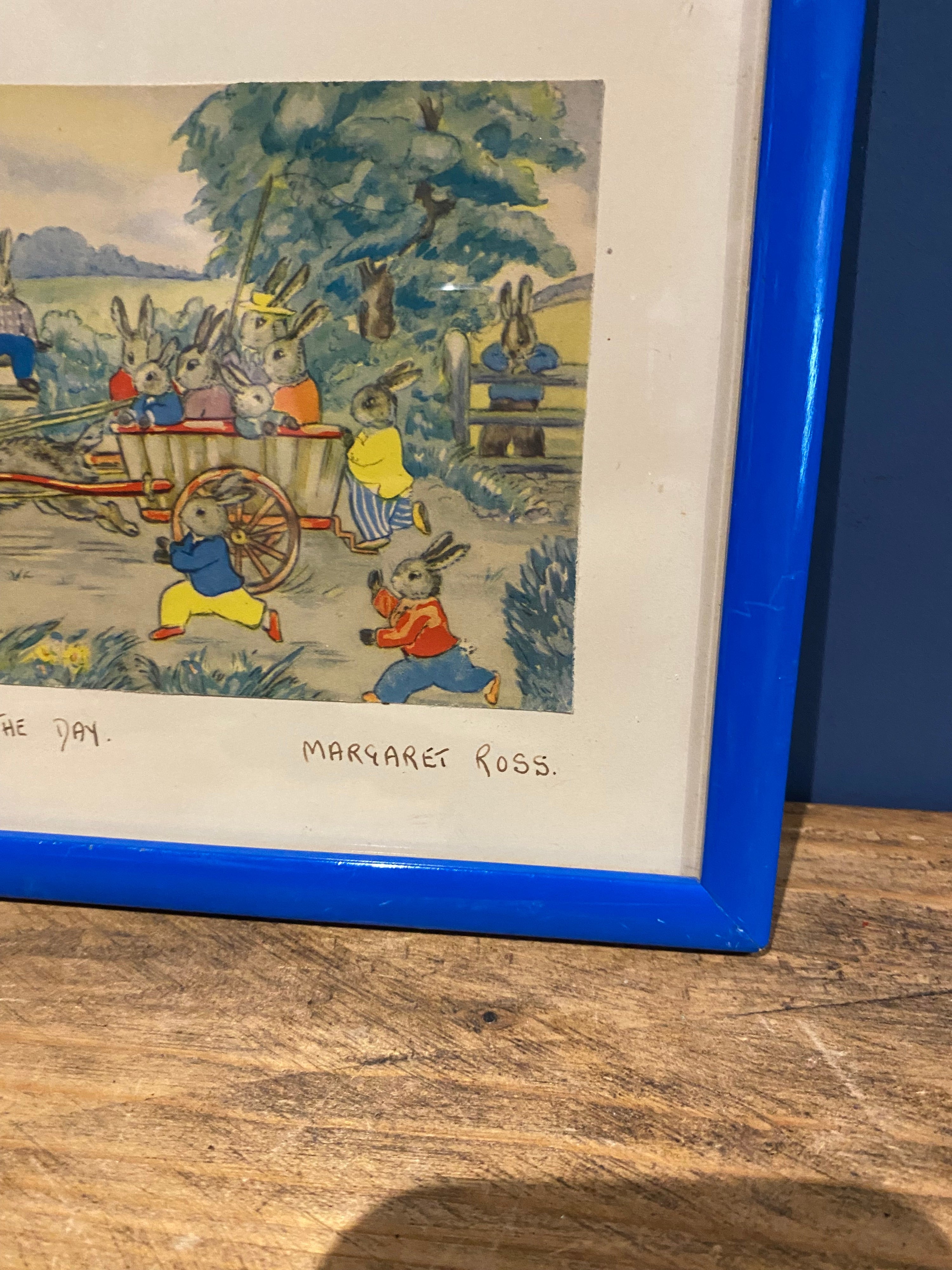 Vintage Margaret Ross ‘ Out For The Day’ Nursery Print.