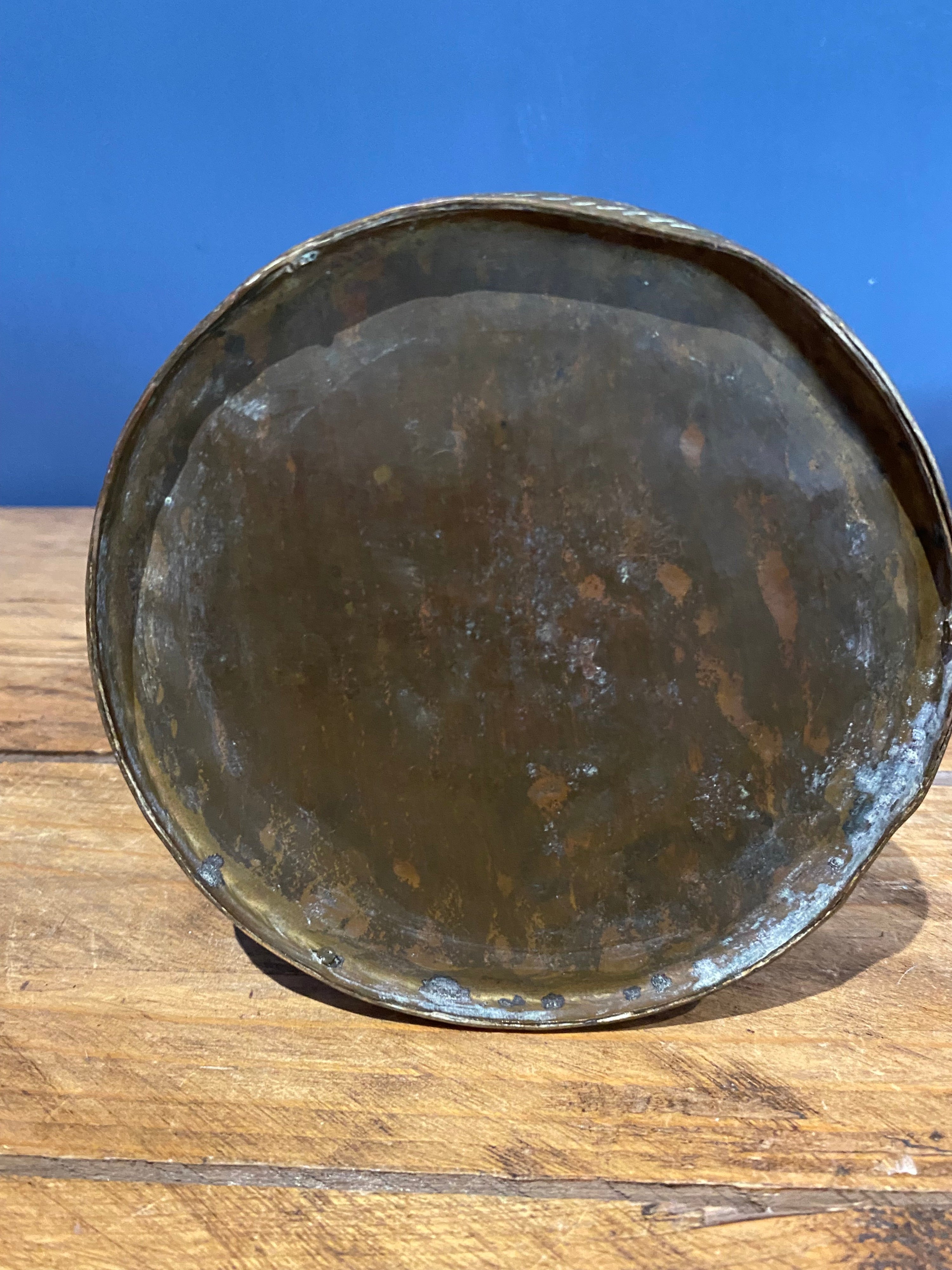 Vintage Indian Brass Vase With Cobra Handles