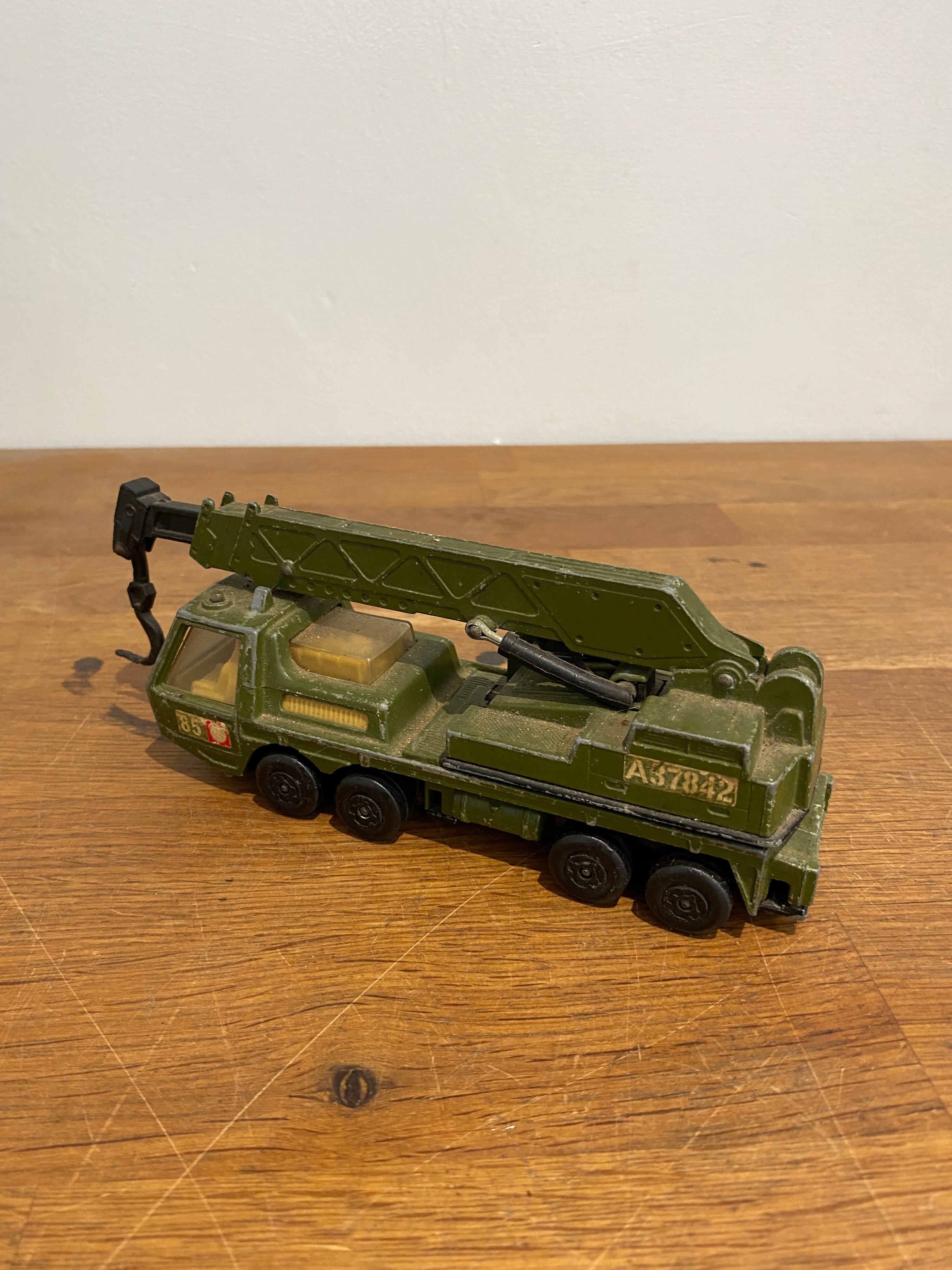 Matchbox Superkings K-12 Hercules Mobile Crane Military, 1974
