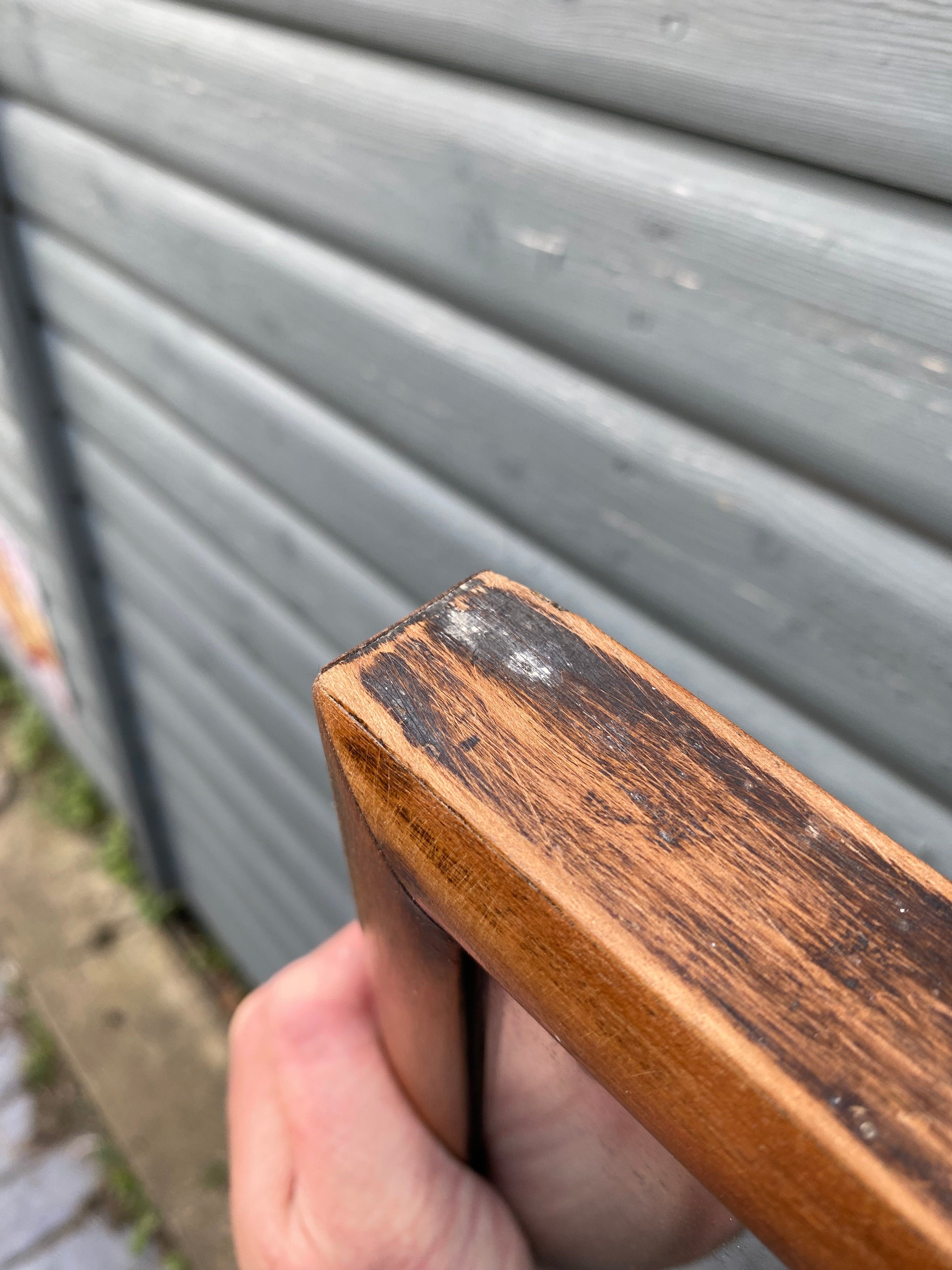 Well Worn Antique Wall Mirror, Aged Mirror