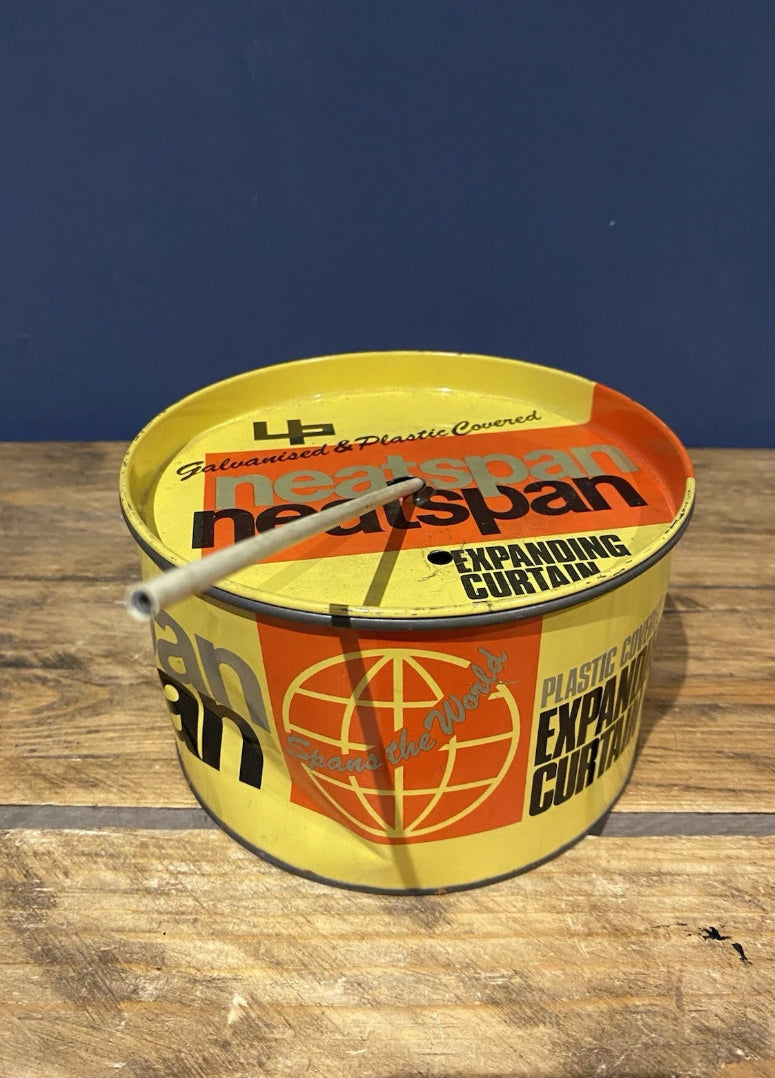 Vintage Neatspan Expanding Curtain Rod Tin