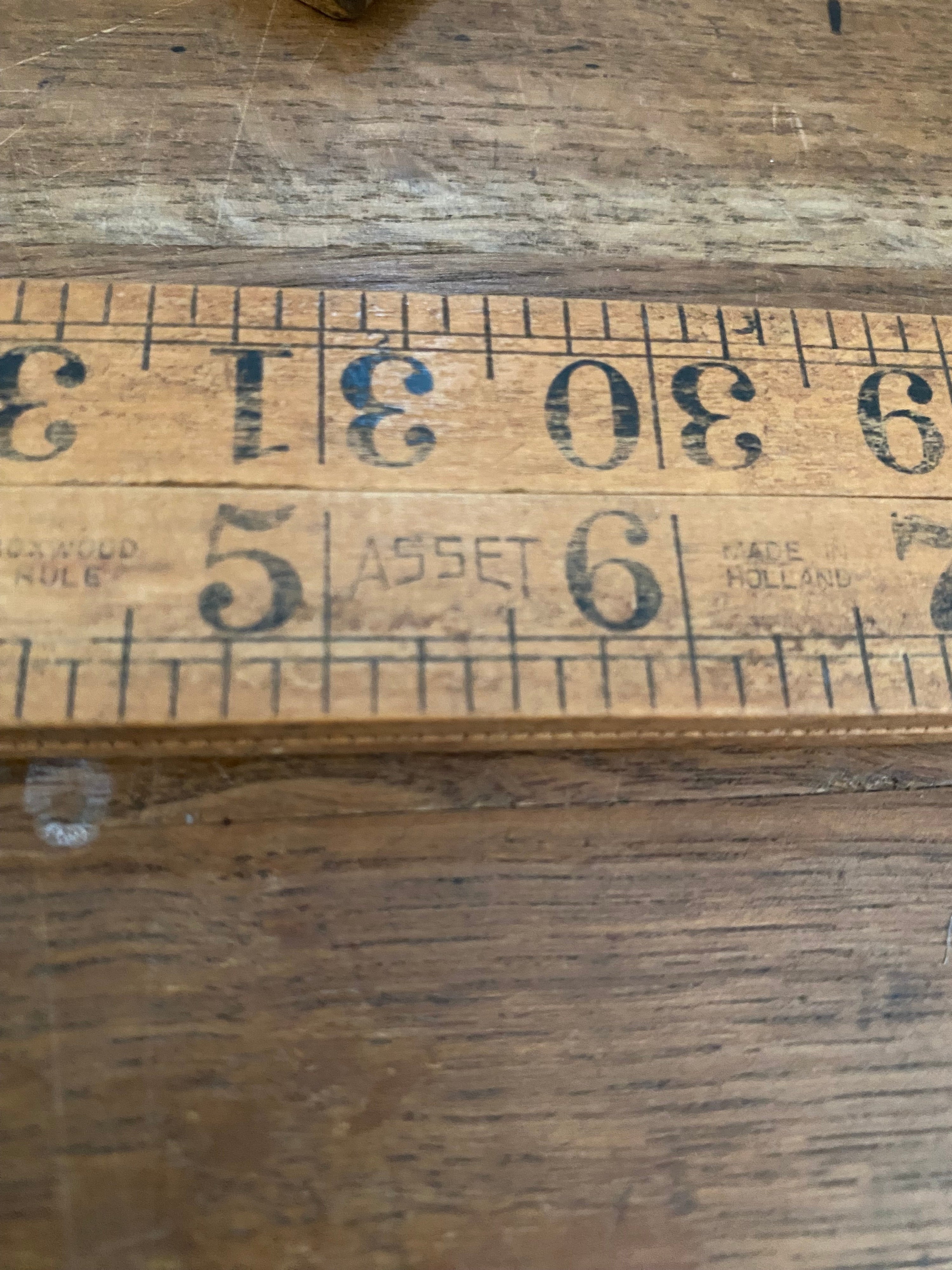 Joblot Of 15 Vintage Box Wood Folding Rulers , Mostly Rabone , Various Condition