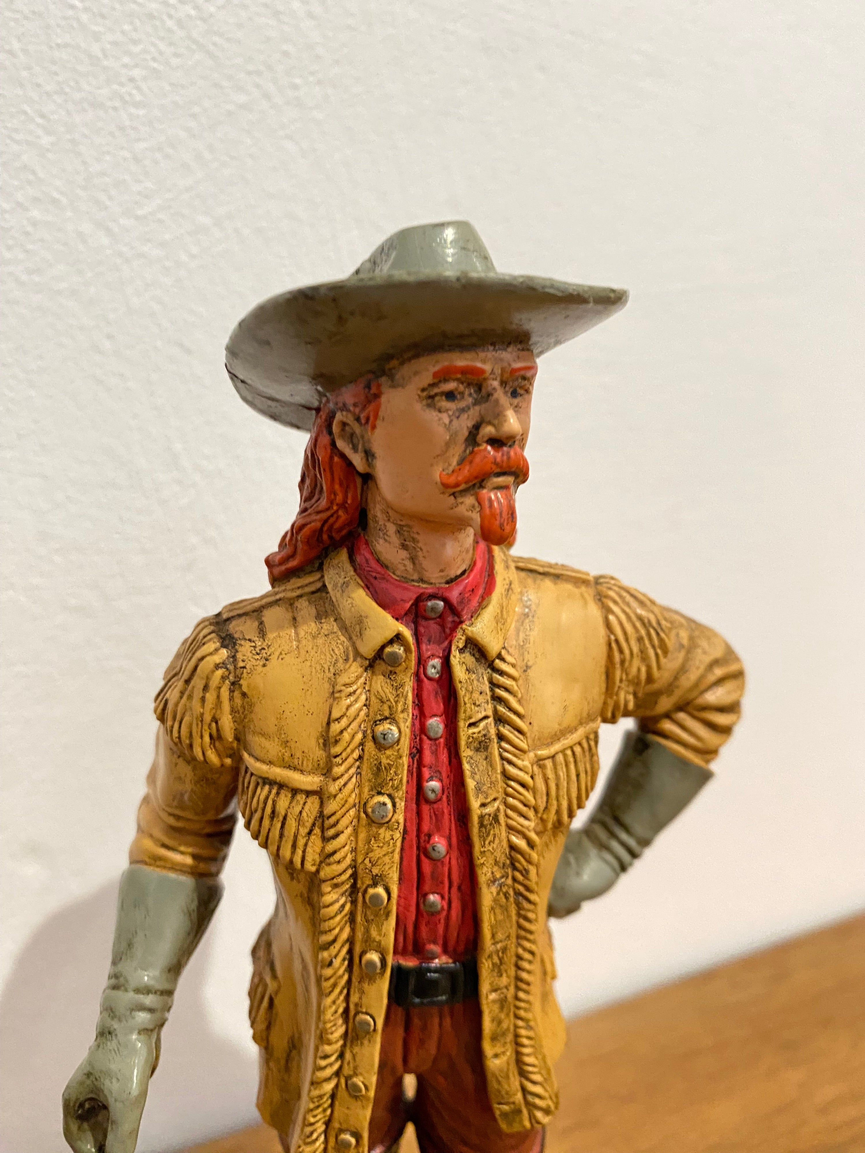 Vintage Comansi Wild West Series Buffalo Bill , 7 Inch Plastic Figure