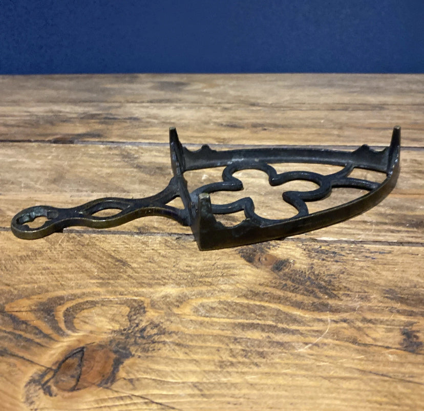 Nice Fireside Brass Trivet, For Sad Iron , Decorative