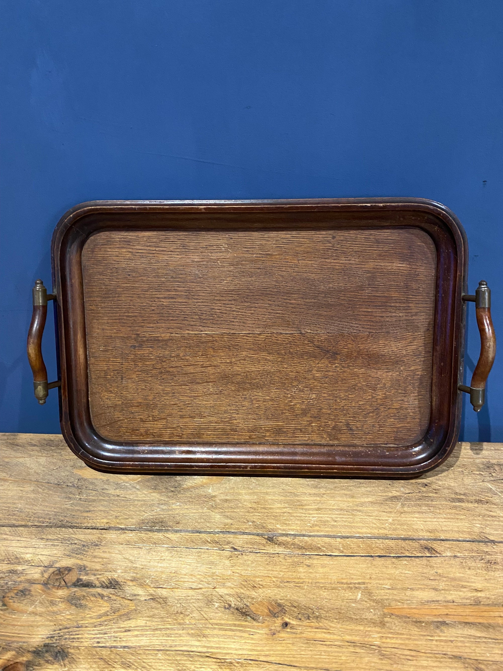 Beautiful Small Edwardian Sandwich/ Breakfast Tray . Wooden Tray, Tea Tray