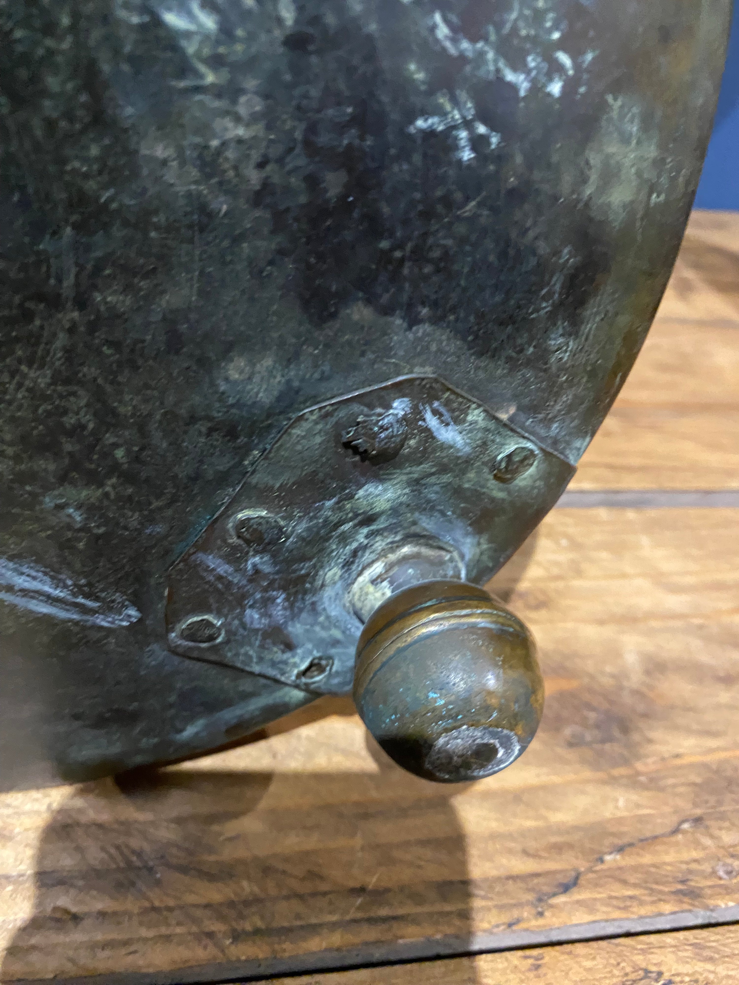 Antique Copper And Brass Dutch Doof Pot , Embers Bucket.