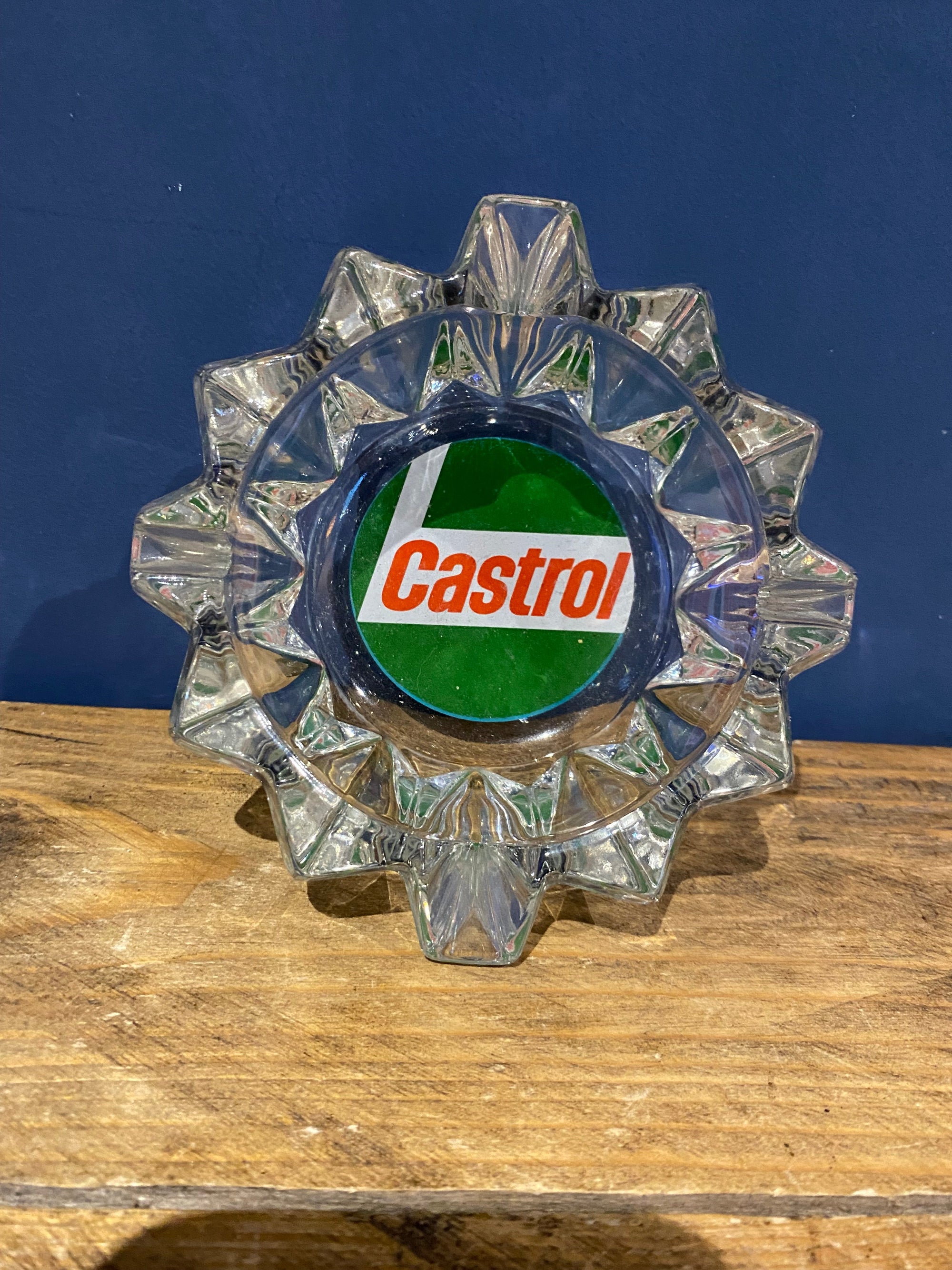 Castrol Glass Ashtray , Petroliana , Motoring Collectable