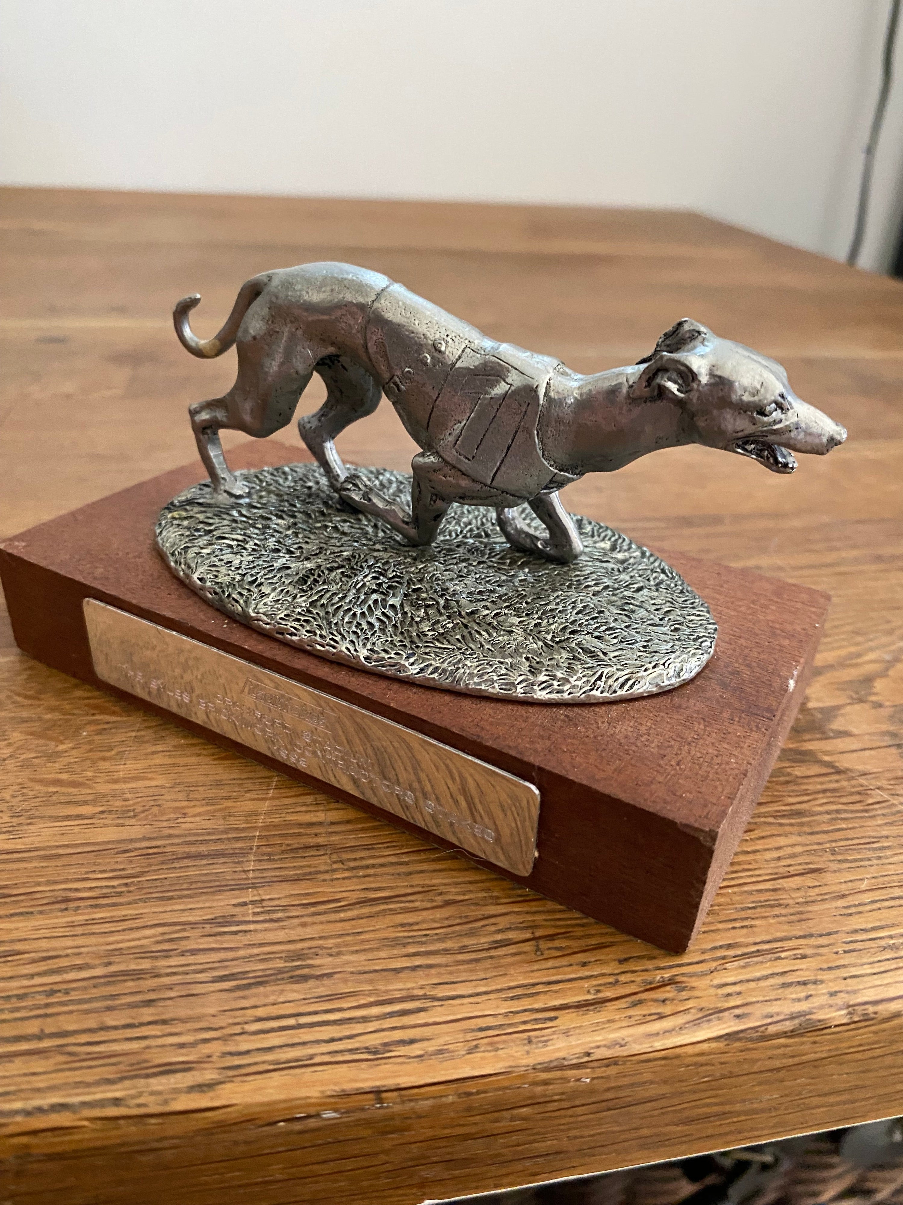 Vintage Ladbrokes Crayford Stadium 1998 , Greyhound Trophy ( Dog Called Rocket?)