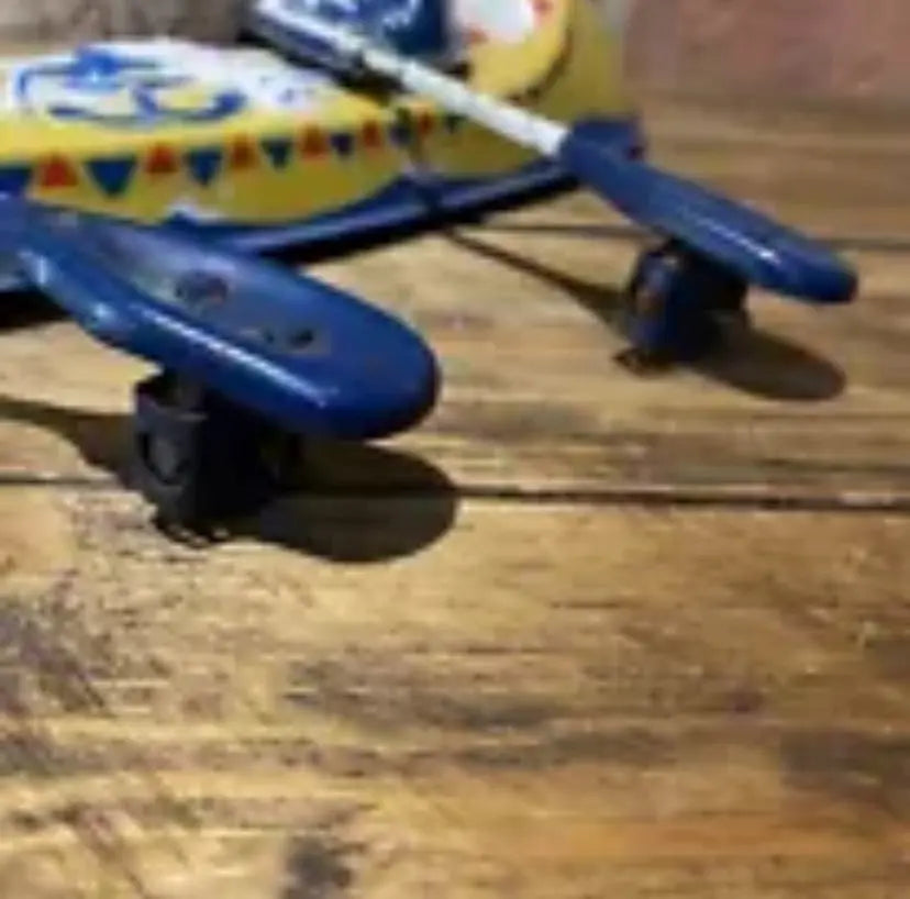 Rare Push Along Mobo Tinplate Canoe