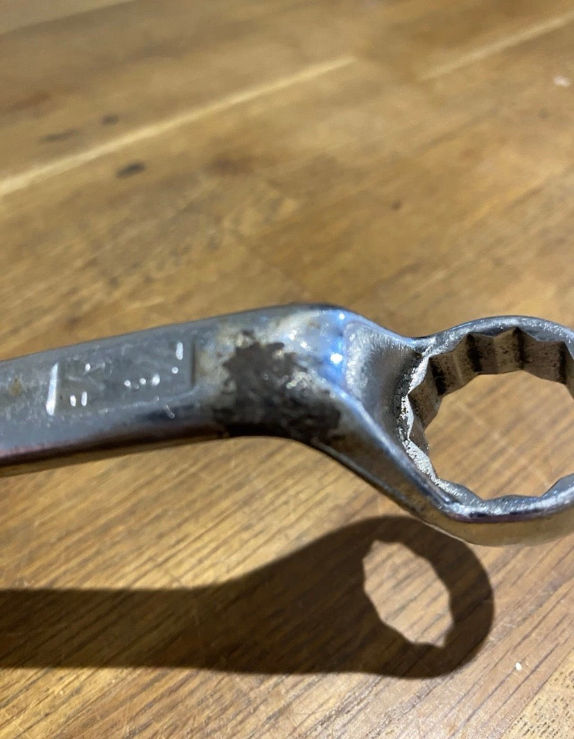 Vintage King Dick Ring Spanner. RSA226, 13/16 Af + 7/8 Af