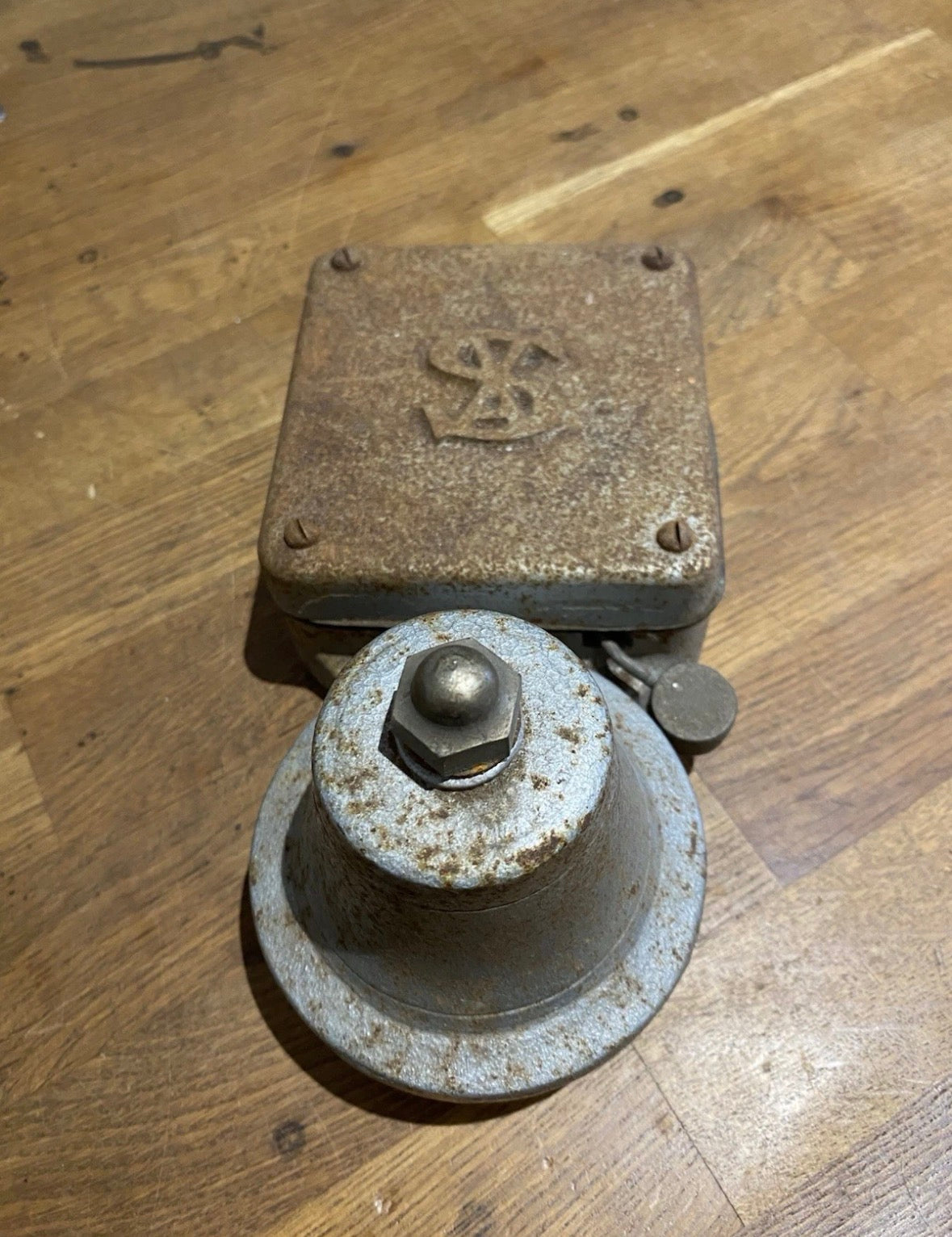 Vintage Bell , School Bell/factory Bell/ Fire Bell . Untested/ Non Working.