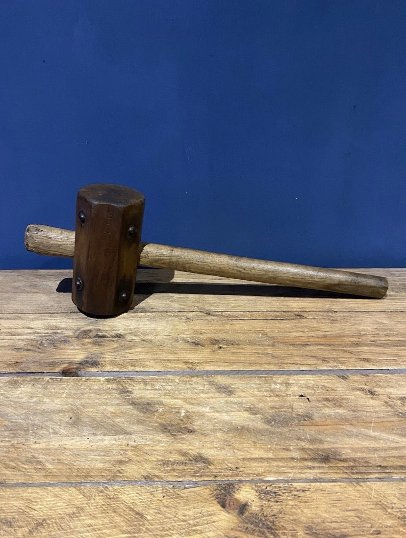 Vintage Military Tent Peg Mallet, H.B.Ltd, JA226