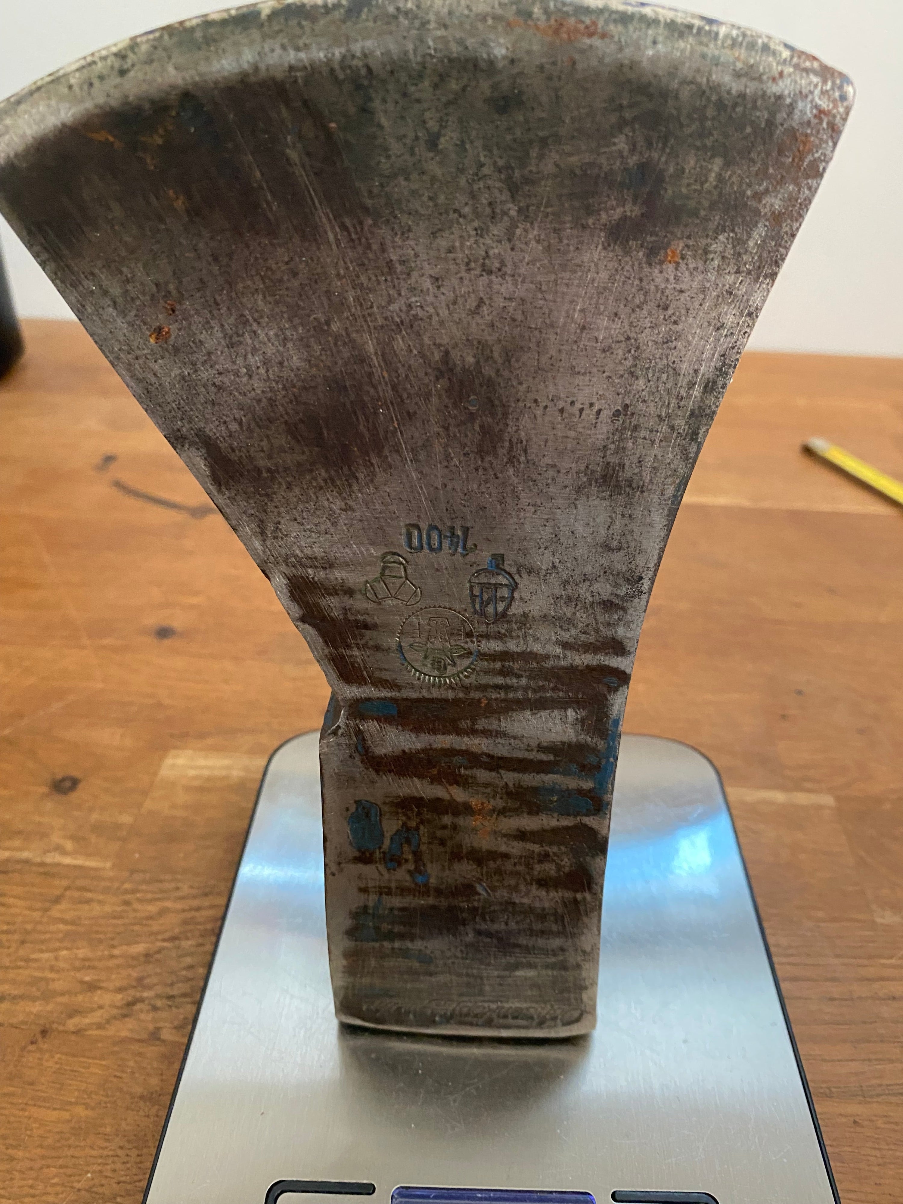 Rare Ochsenkopf Grun vintage axe head .