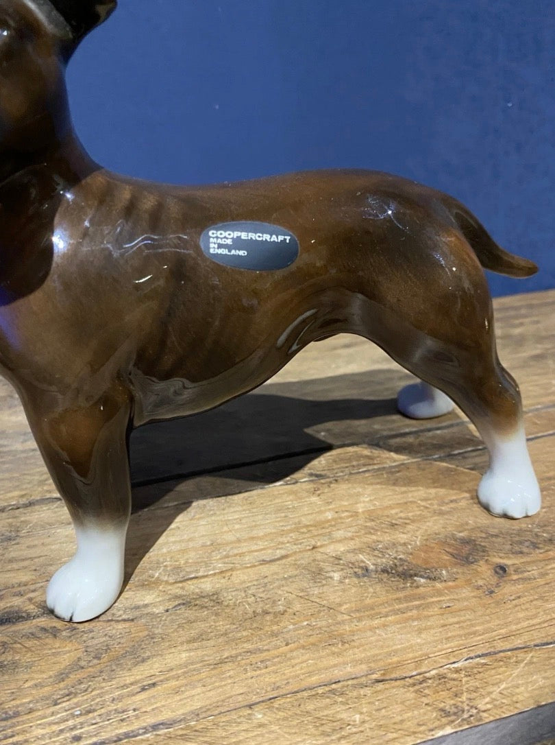 Vintage Coopercraft Staffordshire Bull Terrier Figure