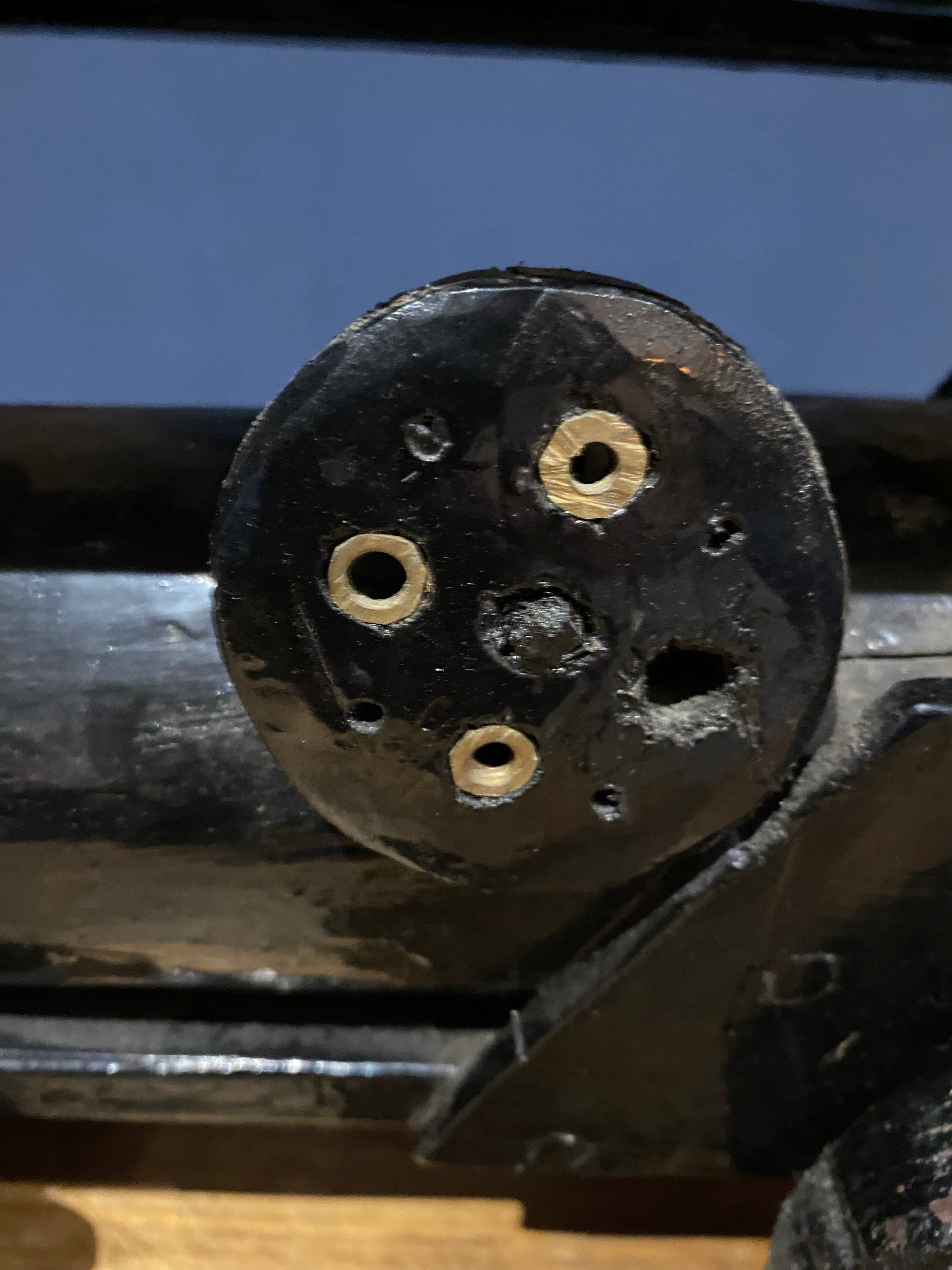 Scratch Built Wooden Steam Engine , Folk Art