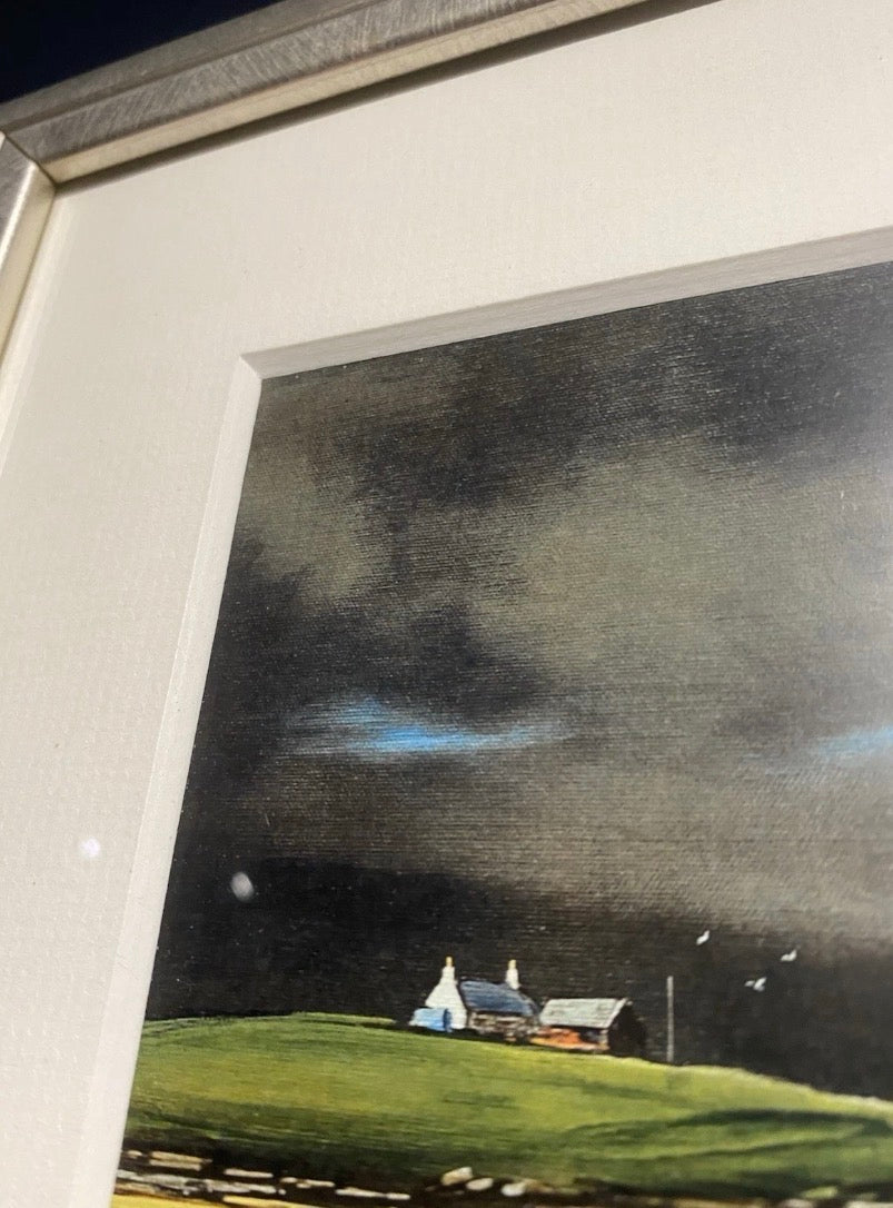 Stan Milne - Storm Brewing Framed Art Print , Sheep