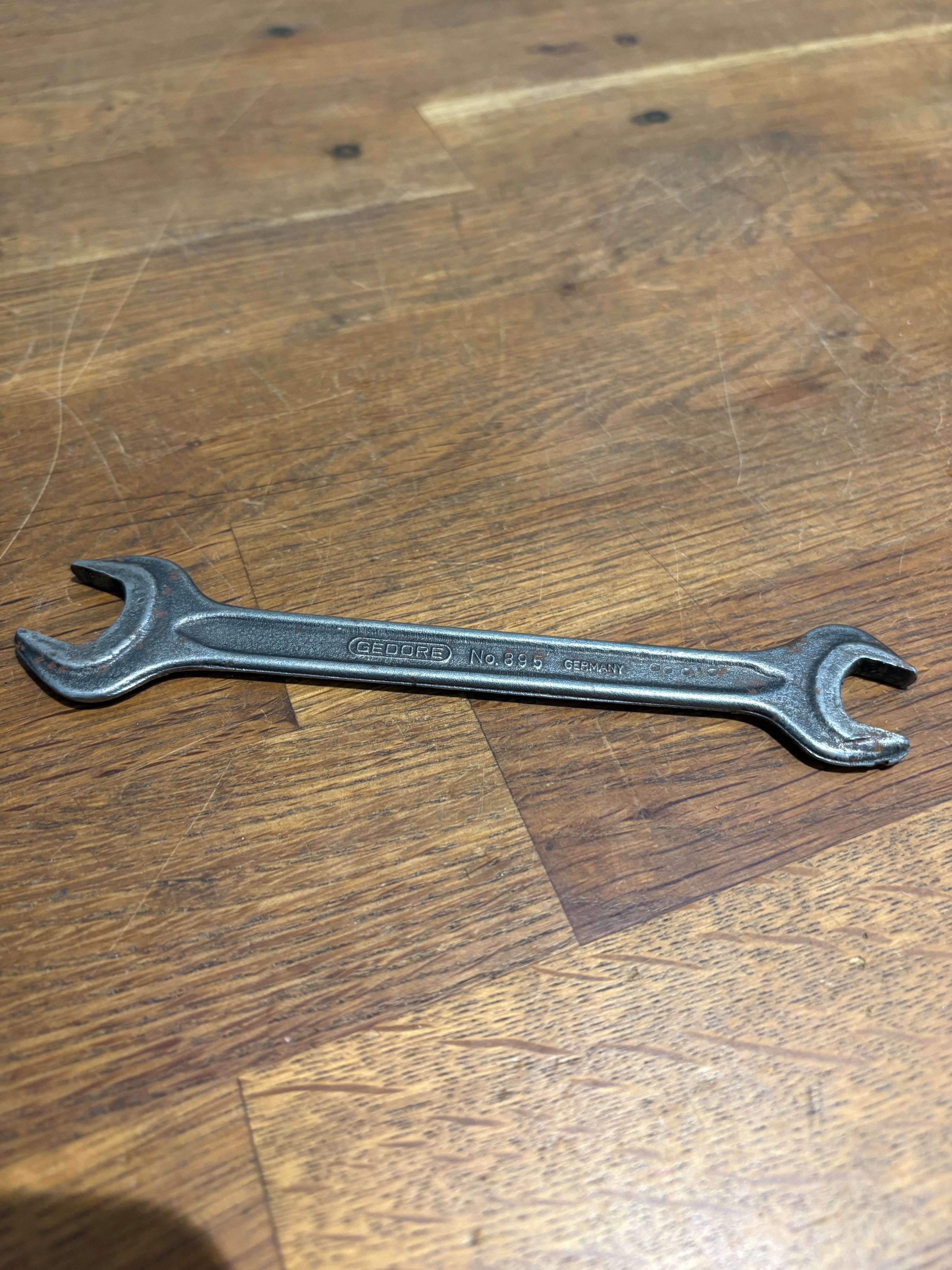 Vintage Gedore No395, 5/16w , 1/4 W. Open Ended Spanner